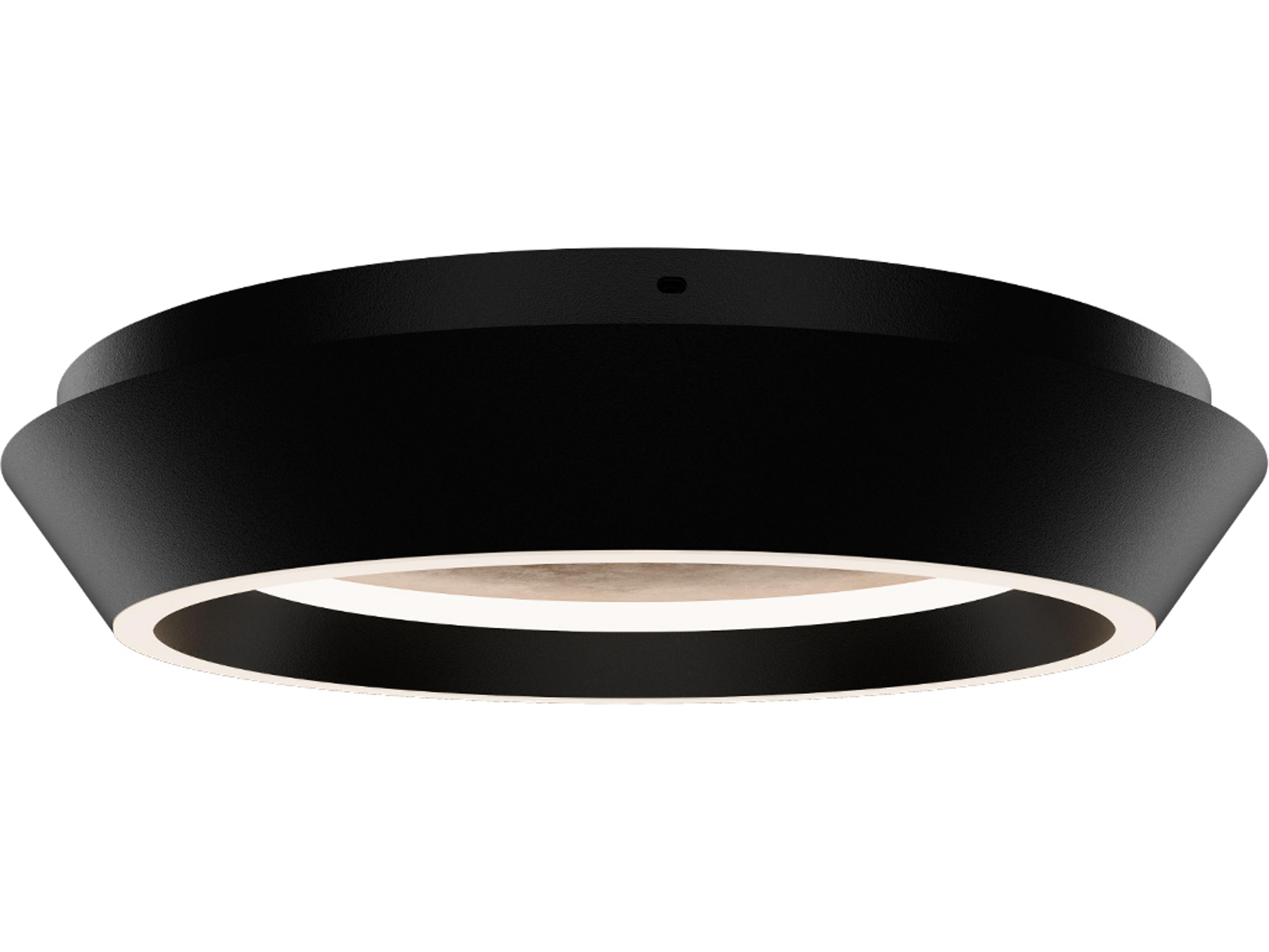 Modern Forms Tinzel 1-Light Black Gold Leaf Round Flush Mount