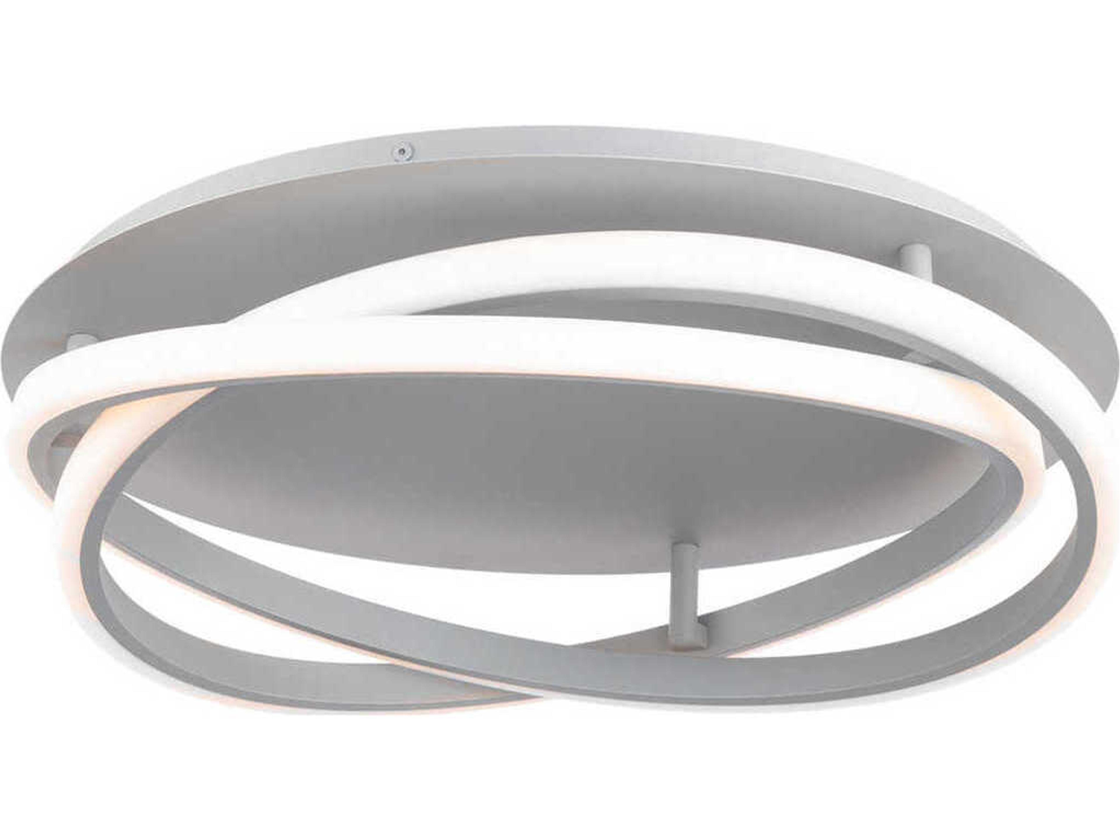 Veloce 1-Light Titanium Silver LED Flush Mount