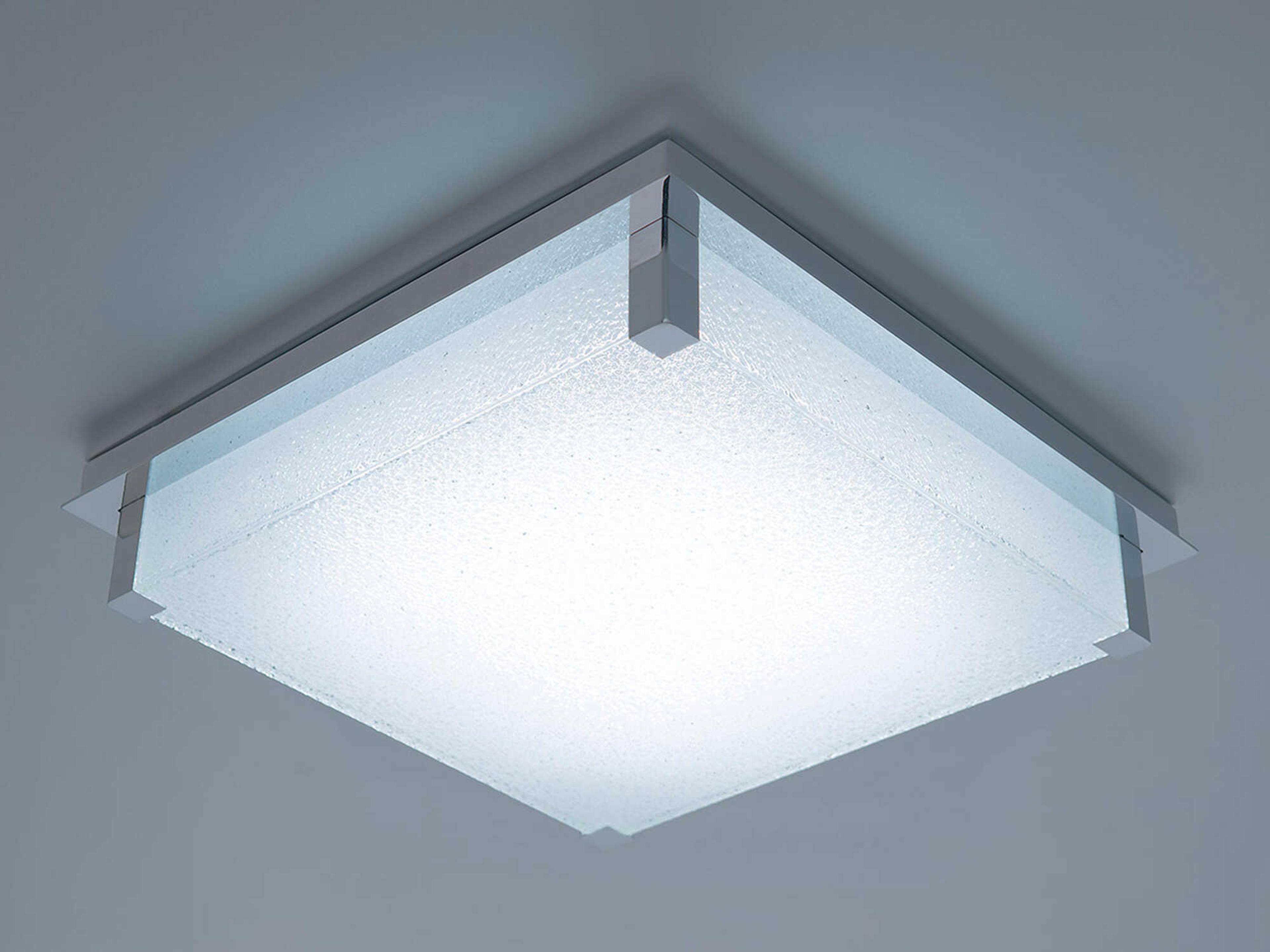 Modern Forms Vodka 1-Light Chrome Glass LED Flush Mount