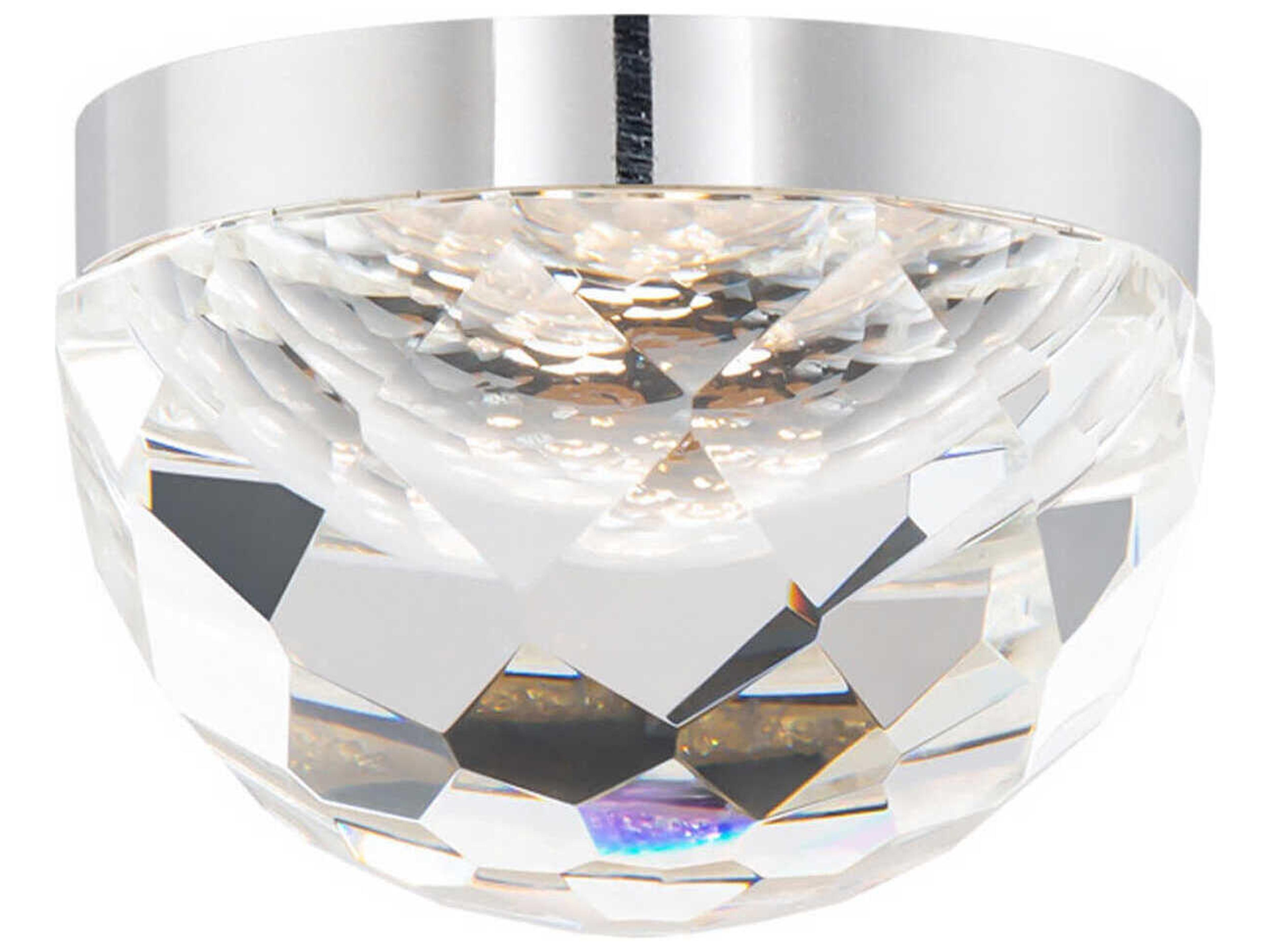 Cascade Wall and Ceiling Light in Polished Nickel