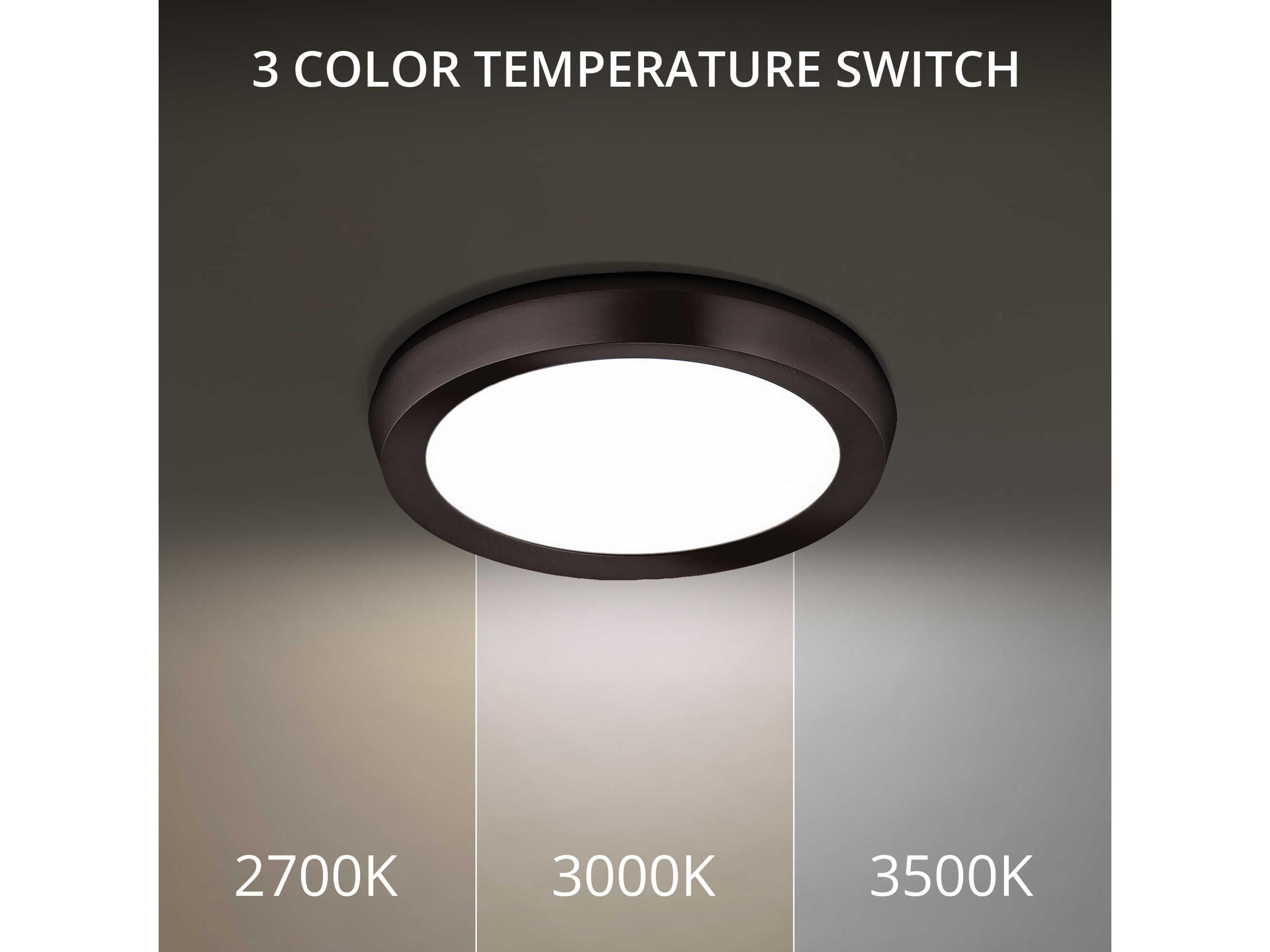 Modern Forms Argo 1-Light Black LED Round Flush Mount