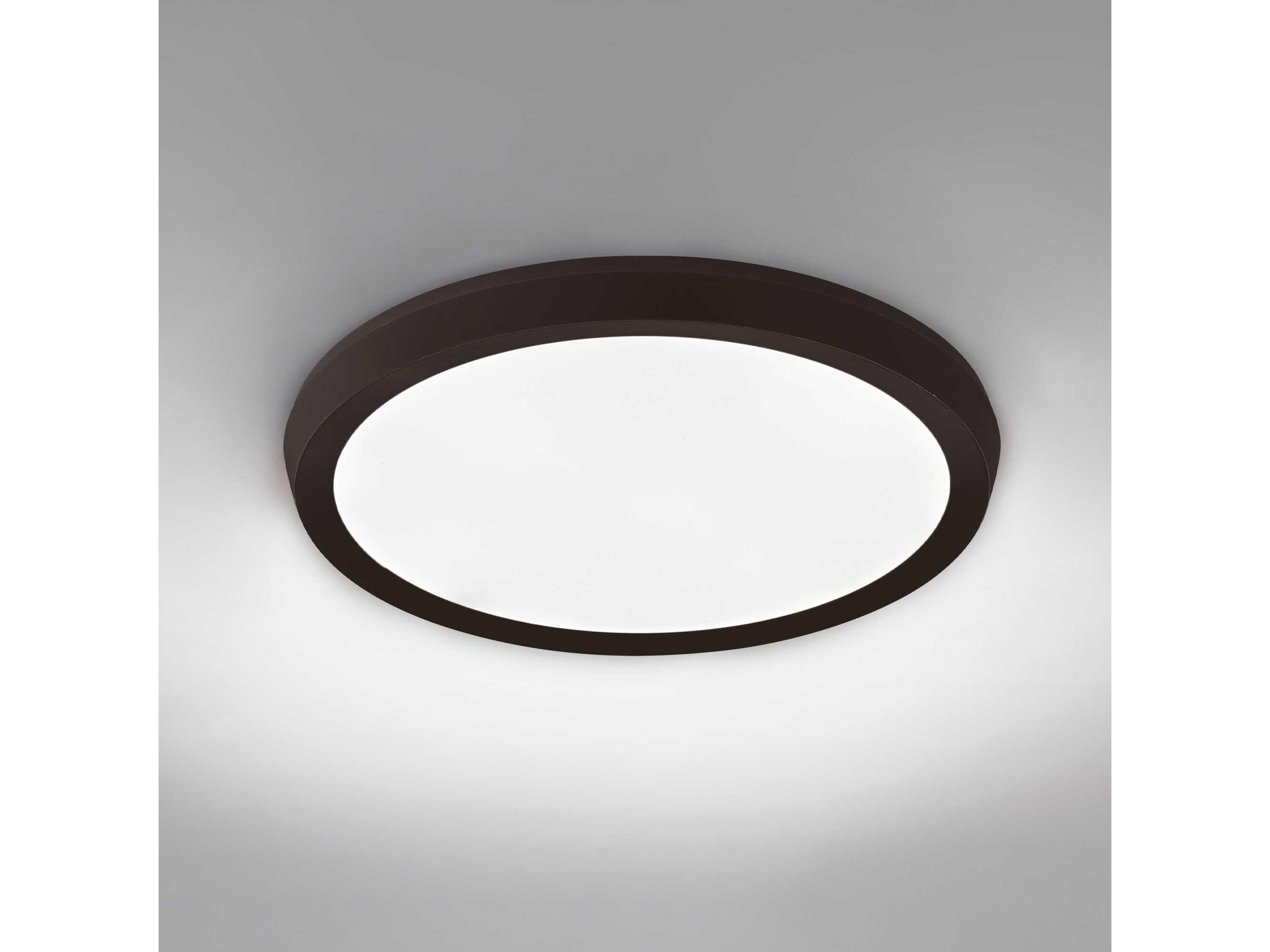 Modern Forms Argo 1-Light Black LED Round Flush Mount