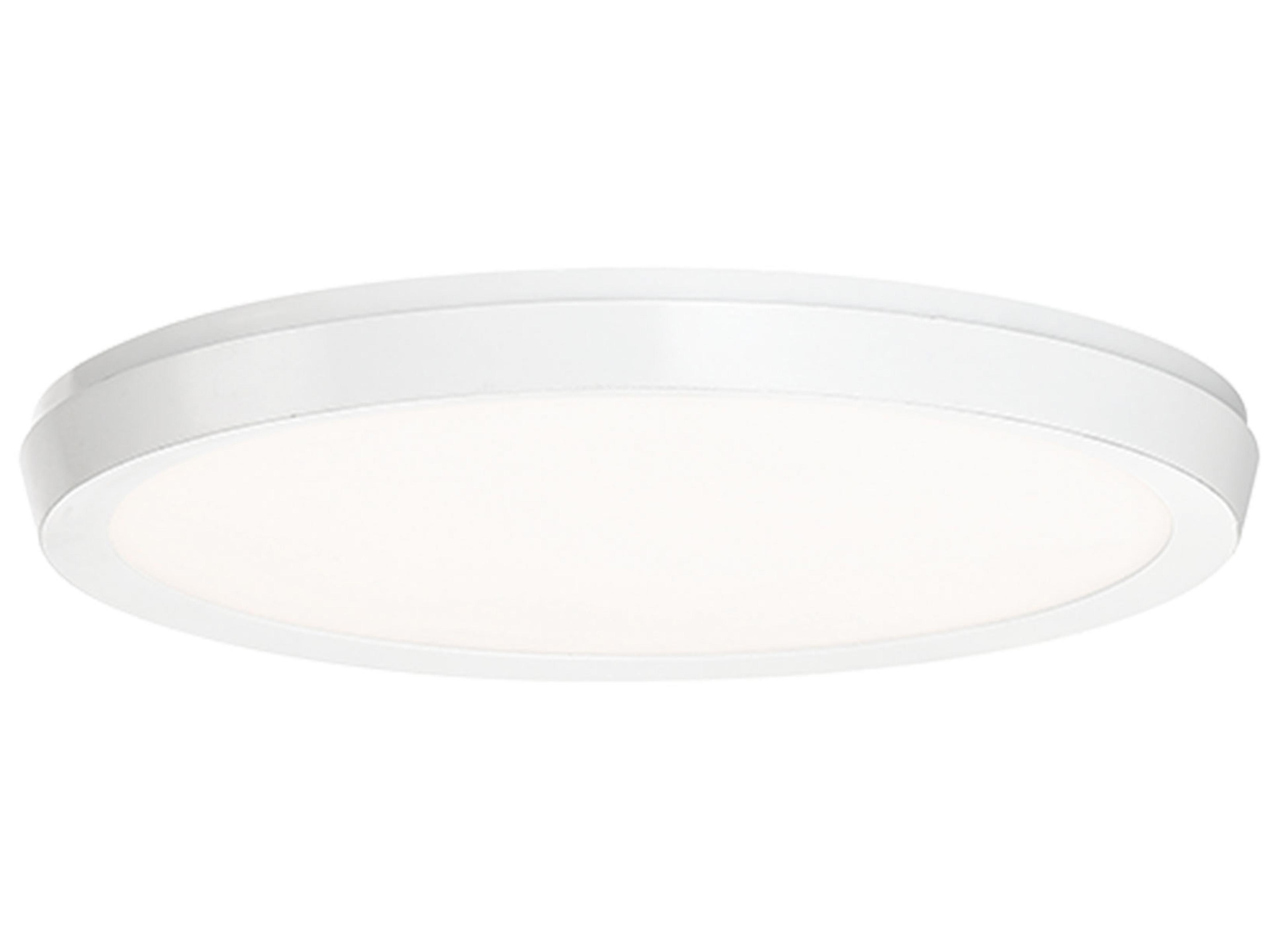 Argo LED Flush Mount Ceiling Light White Slim Round