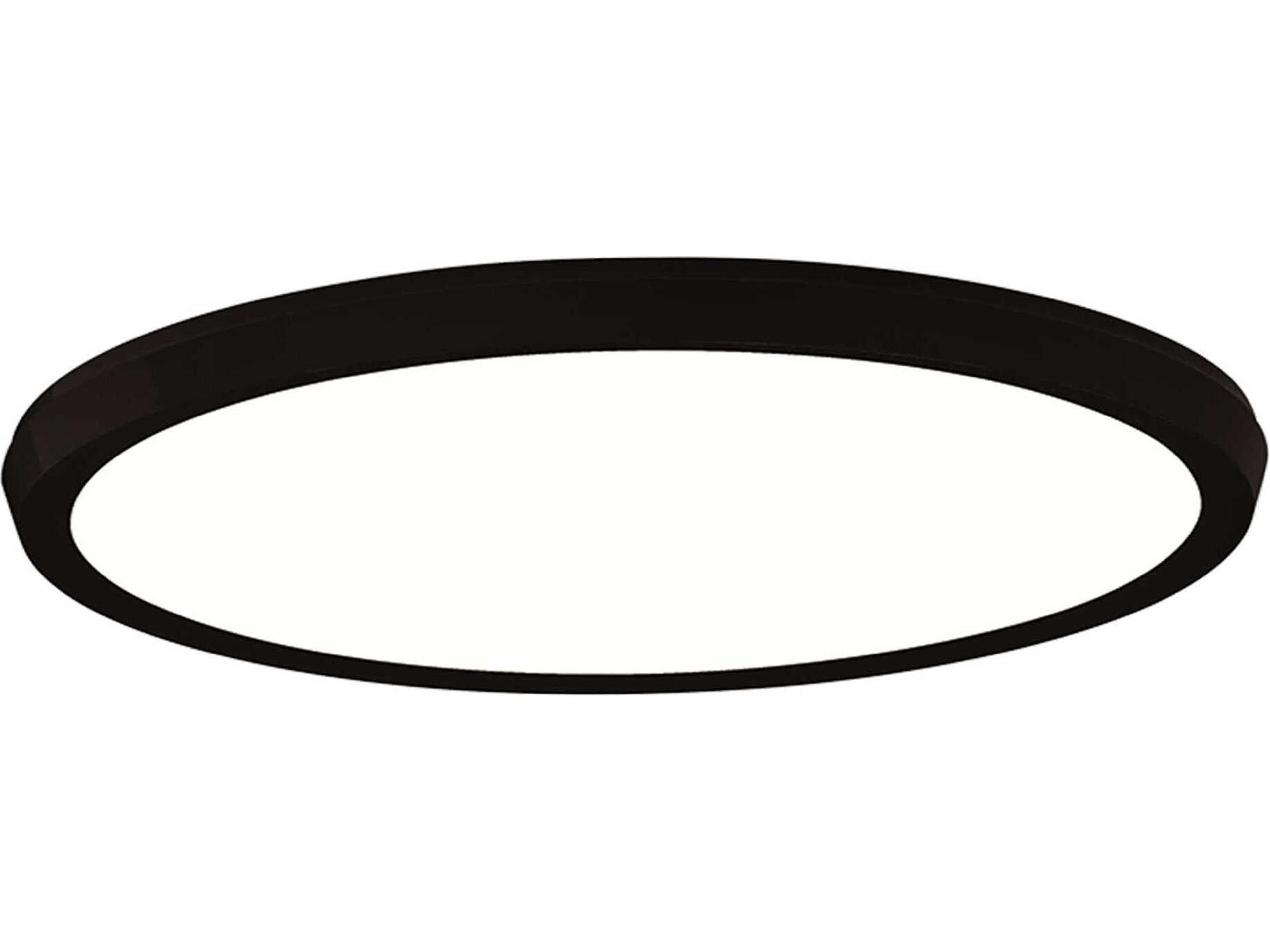 Argo LED Flush Mount Ceiling Light 15-Inch Black