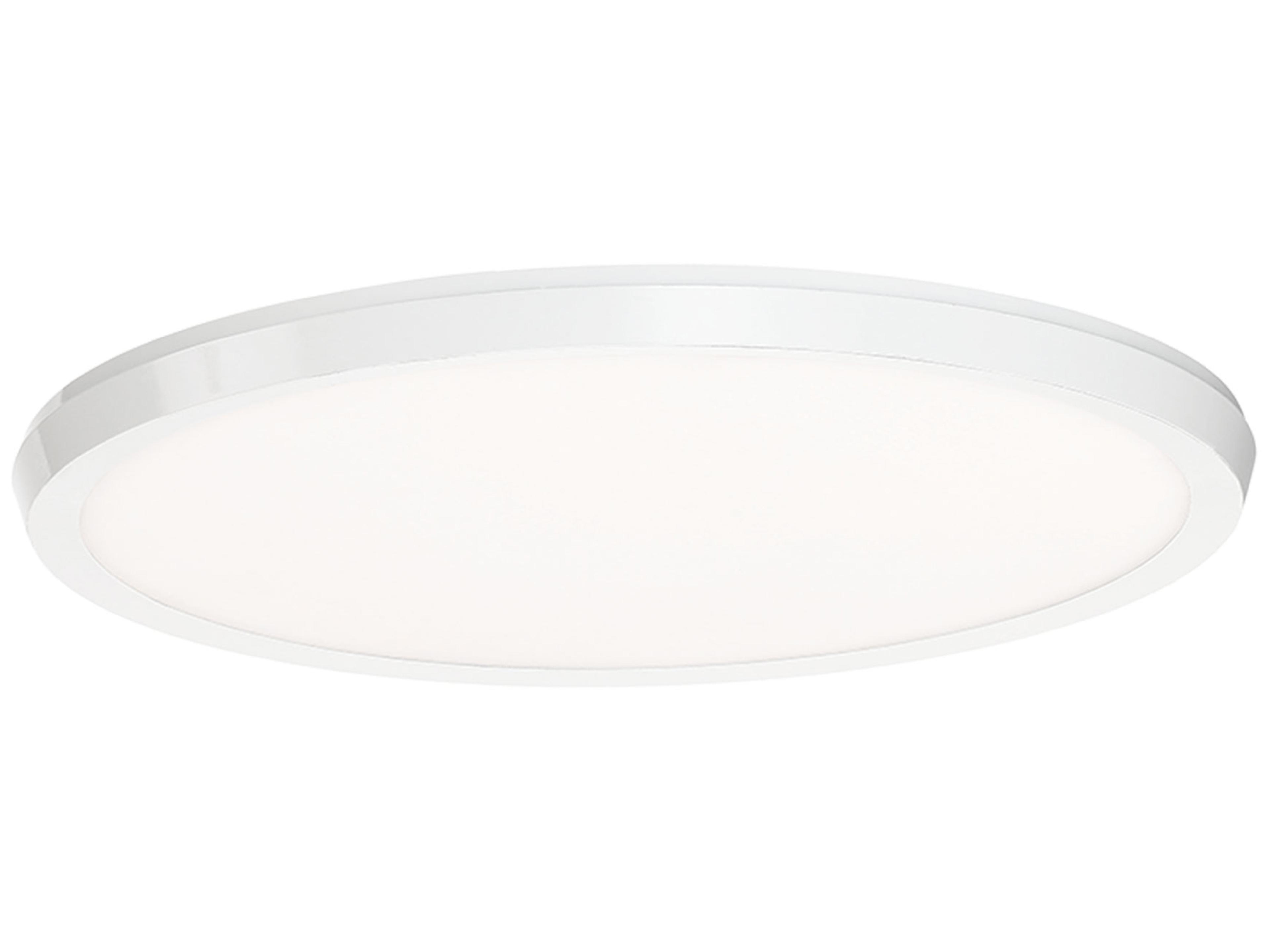 Argo 1-Light White LED Round Flush Mount