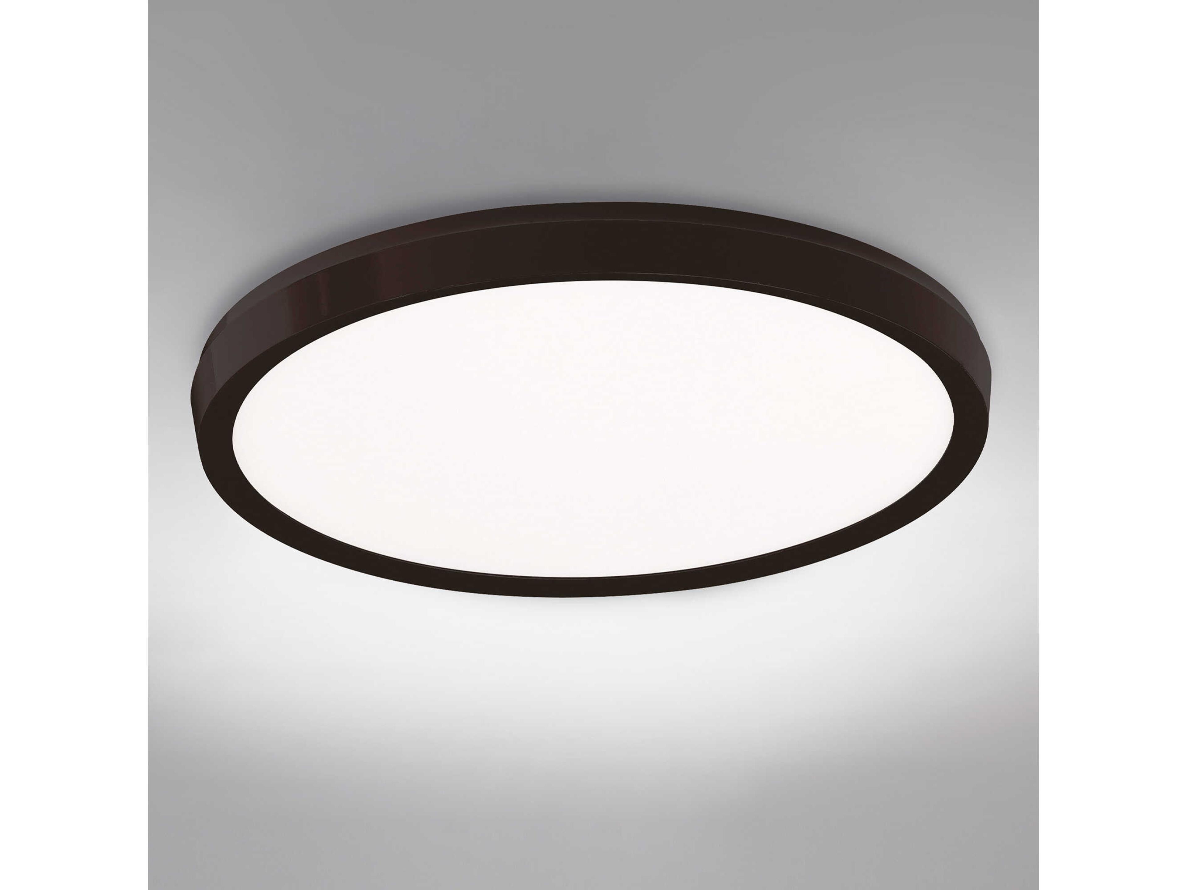 Modern Forms Argo 1-Light Black LED Round Flush Mount