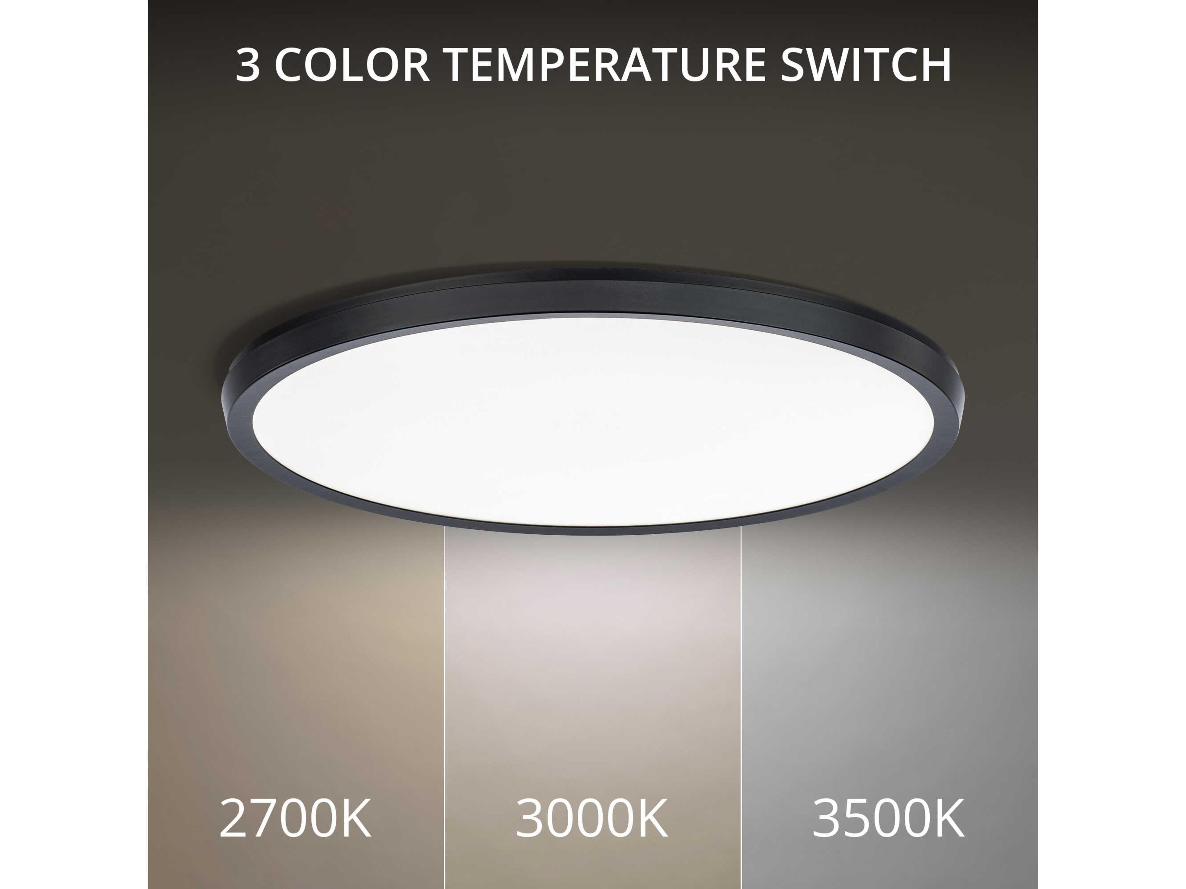 Modern Forms Argo 1-Light Black LED Round Flush Mount