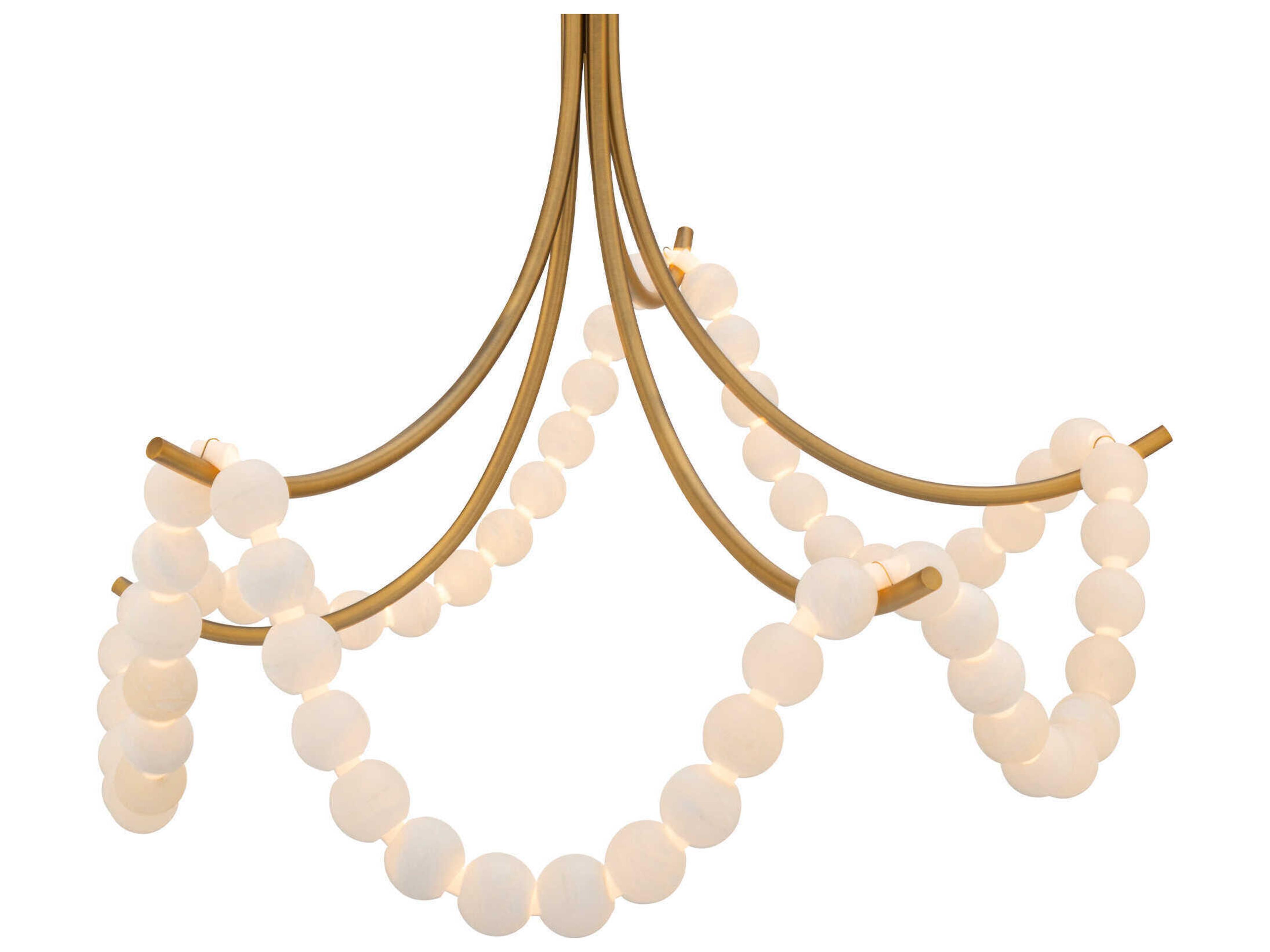 Modern Forms Parel 1-Light Aged Brass Semi Flush Mount