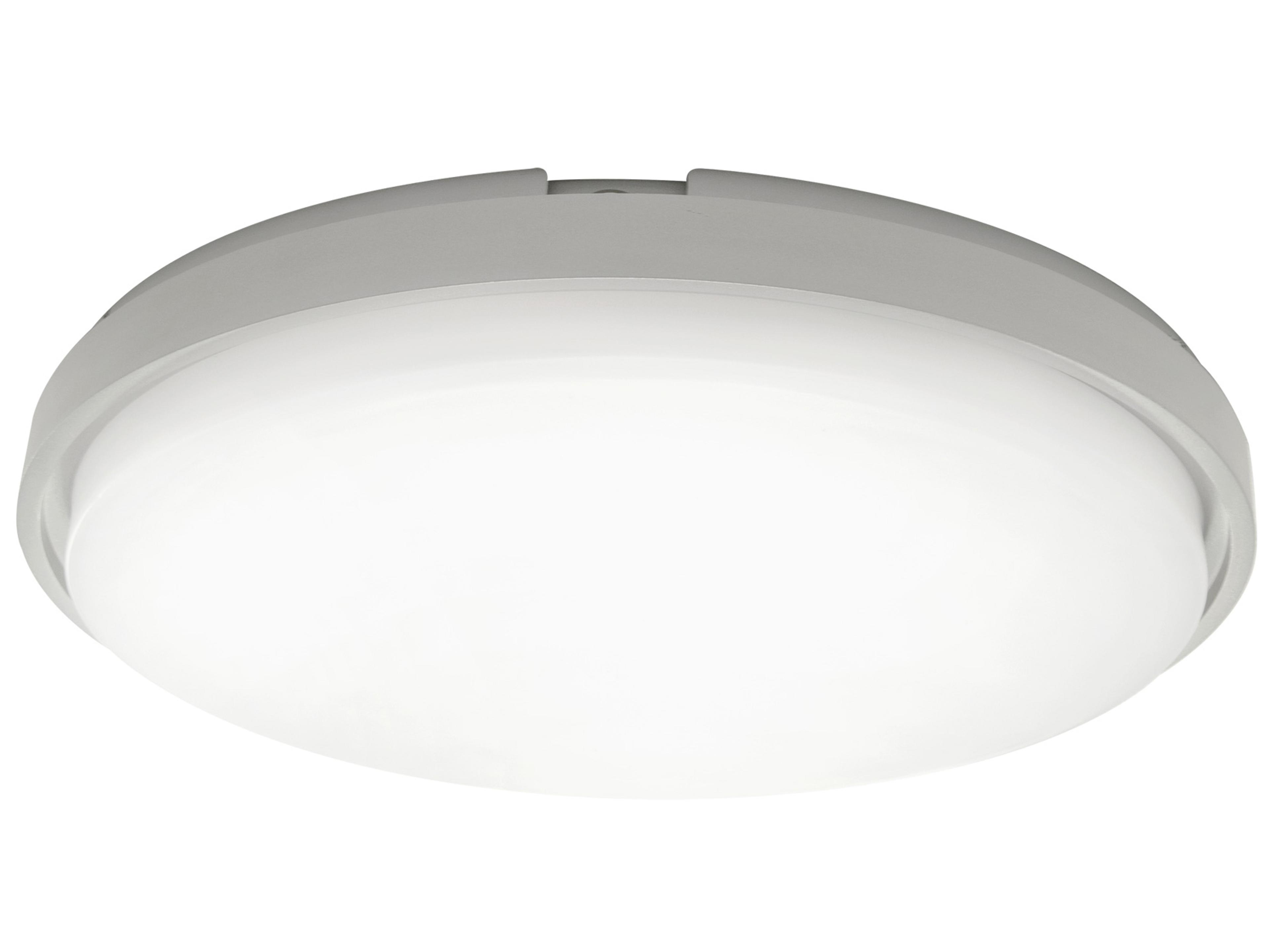 Modern Forms Zenith 1-Light Titanium White Glass LED Round Flush Mount
