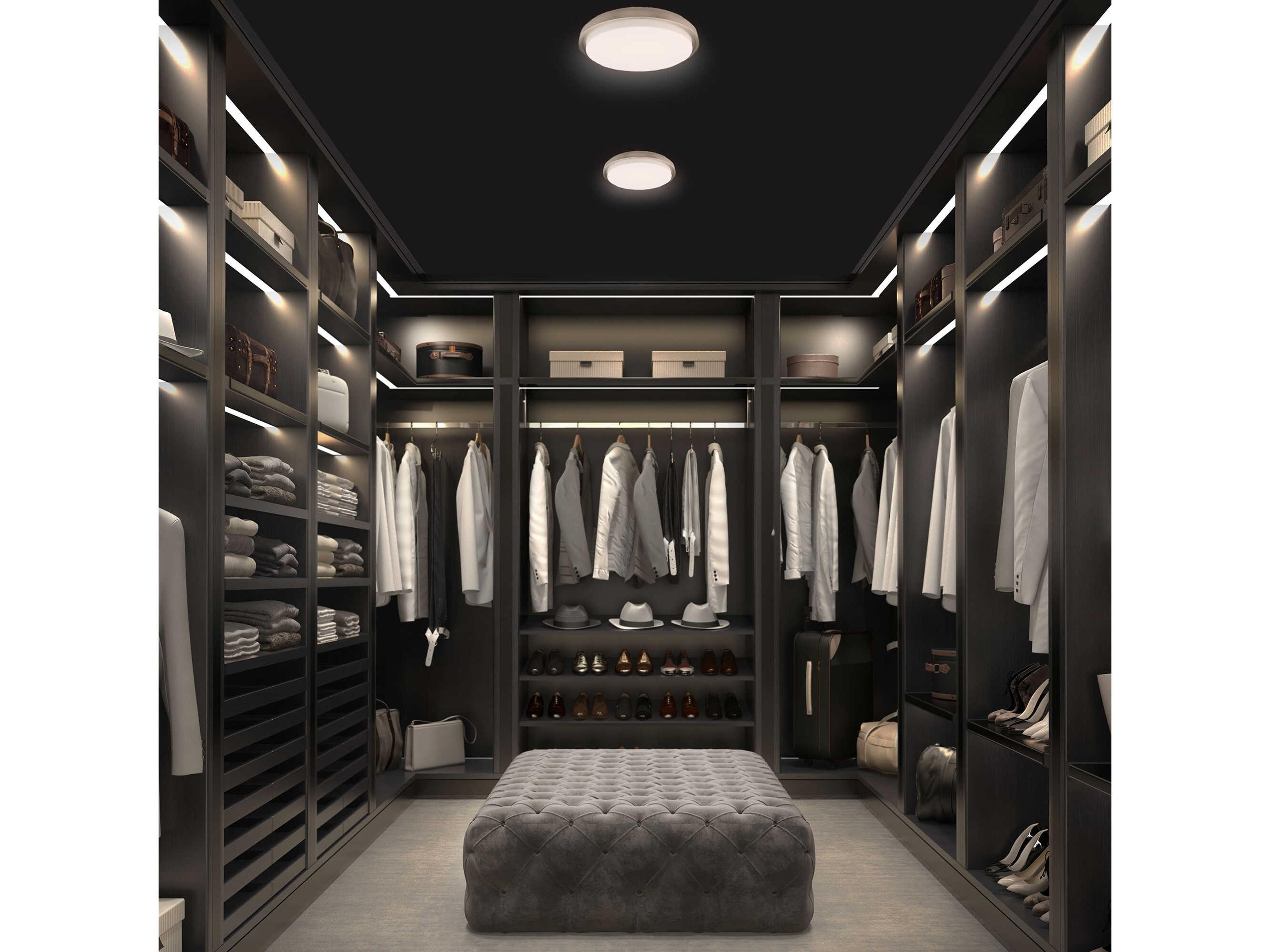 Modern Forms Zenith 1-Light Titanium White Glass LED Round Flush Mount