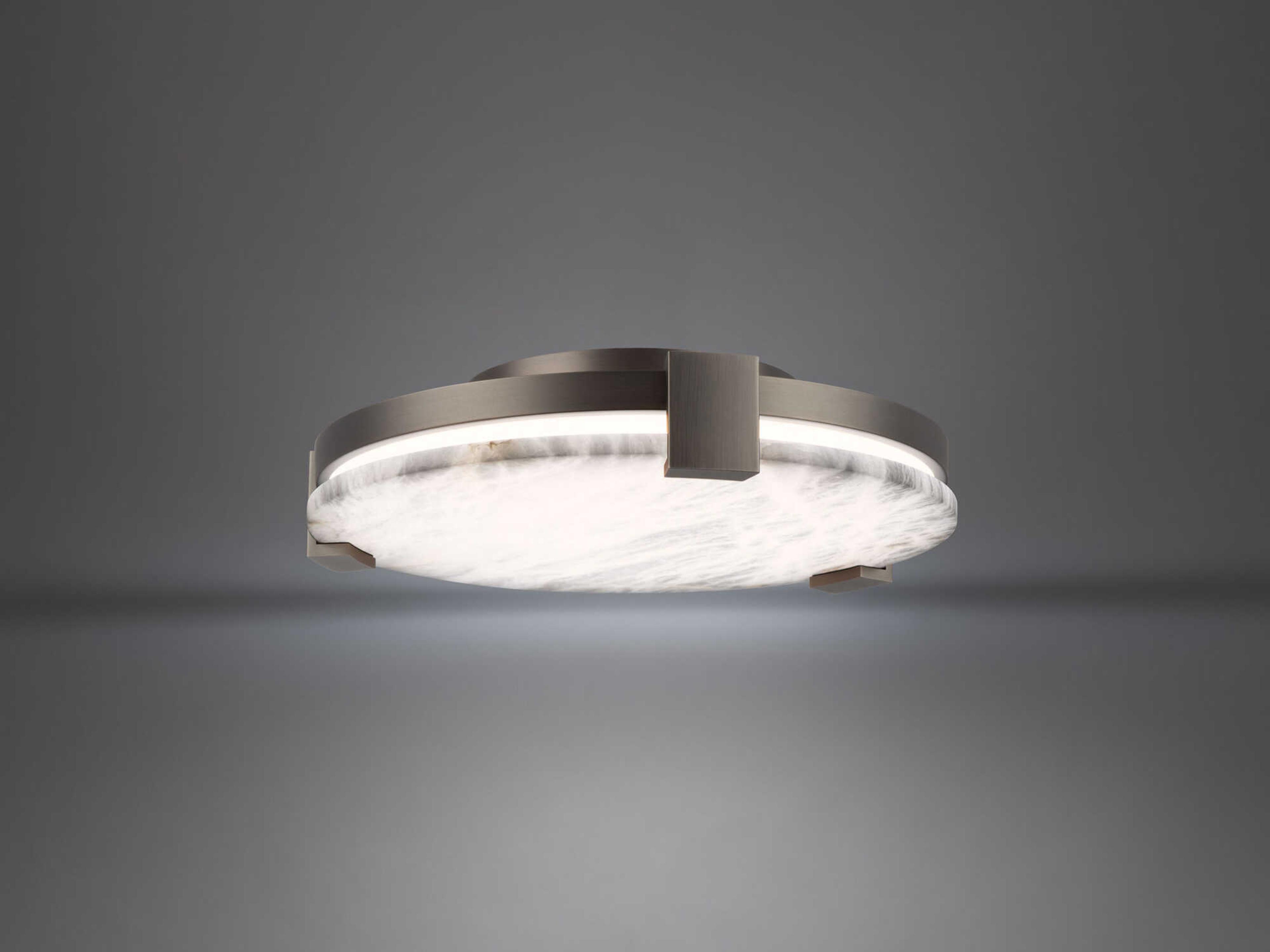 Modern Forms Catalonia 1-Light Antique Nickel LED Round Flush Mount