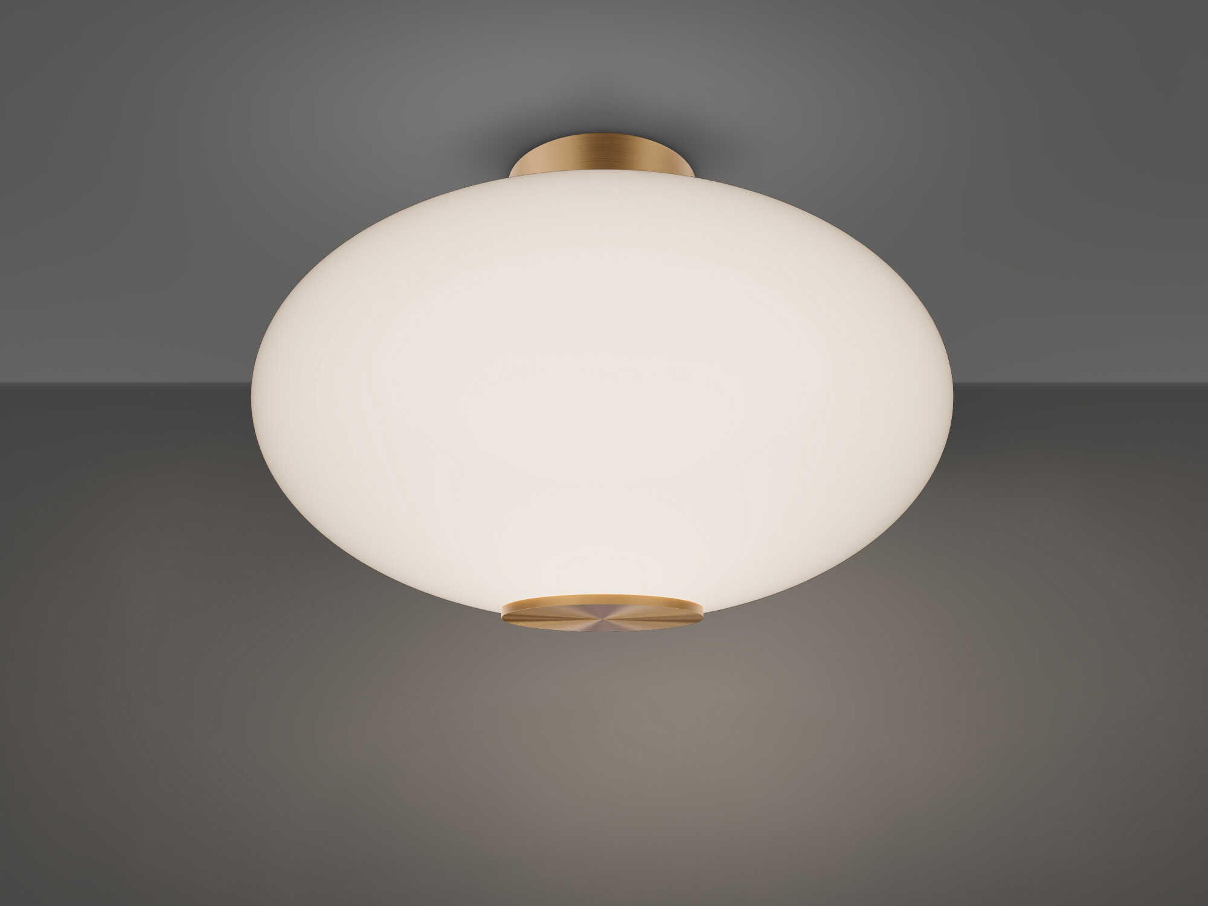 Modern Forms Illusion 1-Light Aged Brass Flush Mount