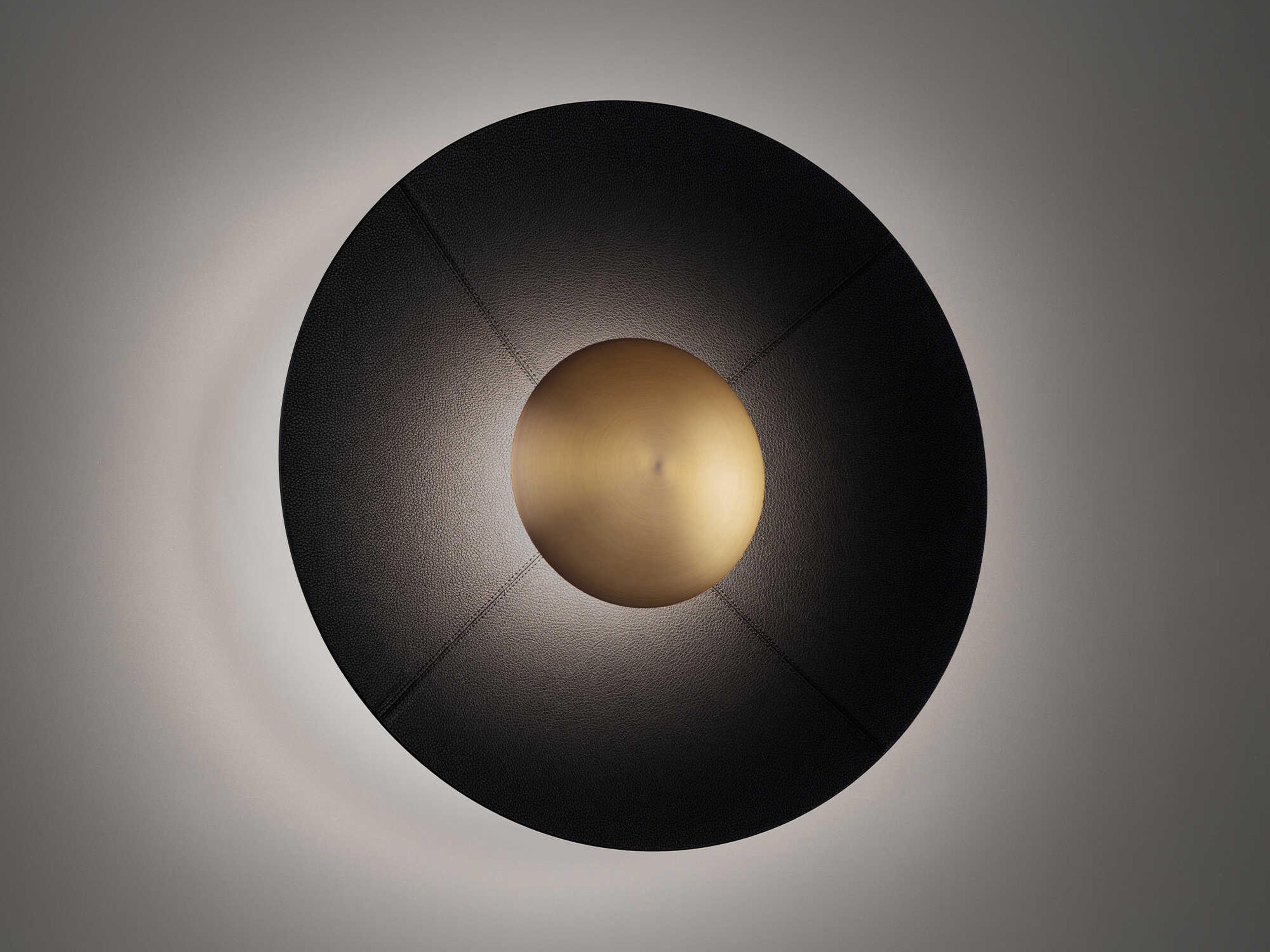 Modern Forms Brody 1-Light Black Aged Brass Bowl Flush Mount
