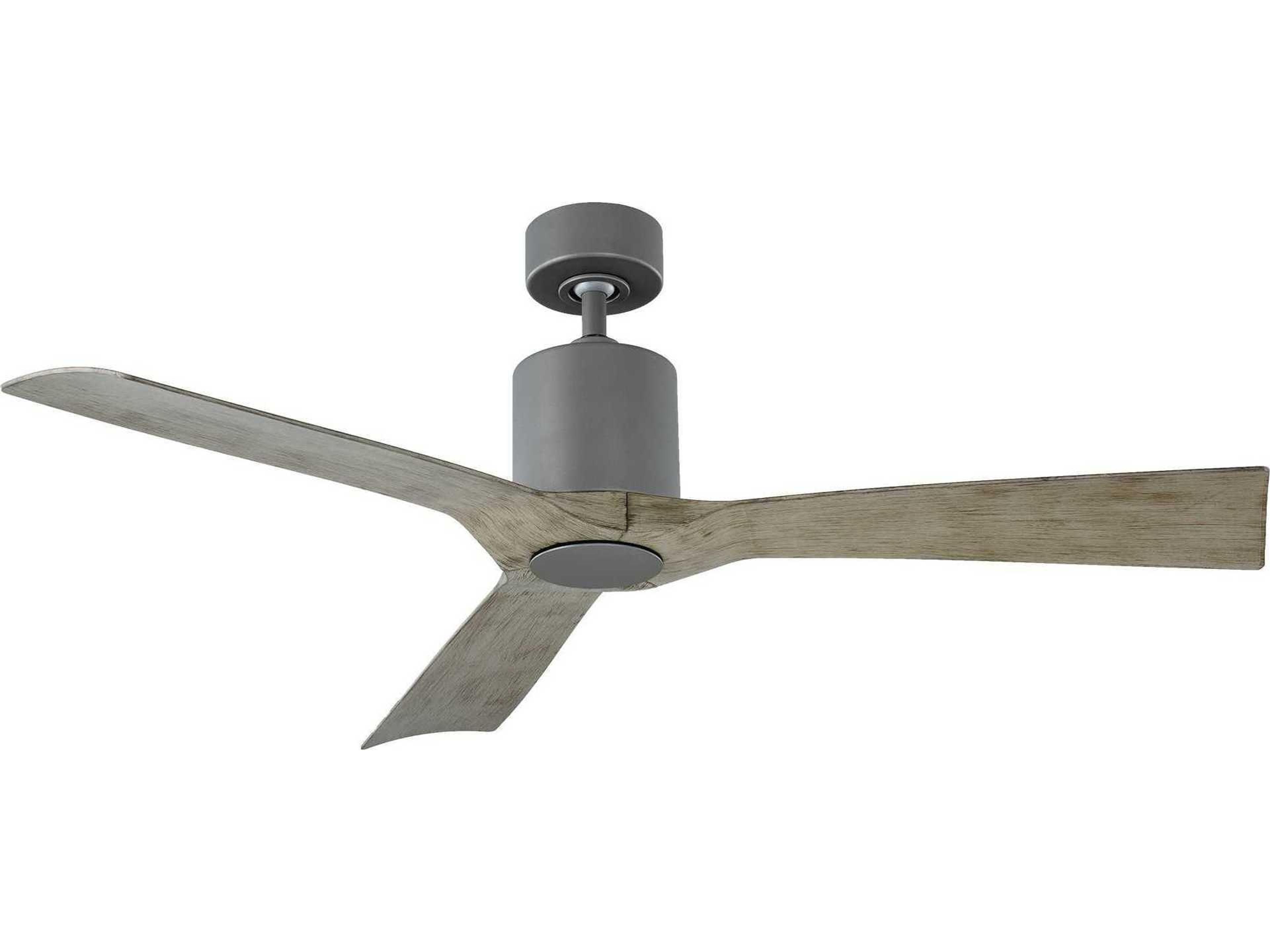 Aviator 54 Inch Smart Ceiling Fan in Graphite and Weathered Gray