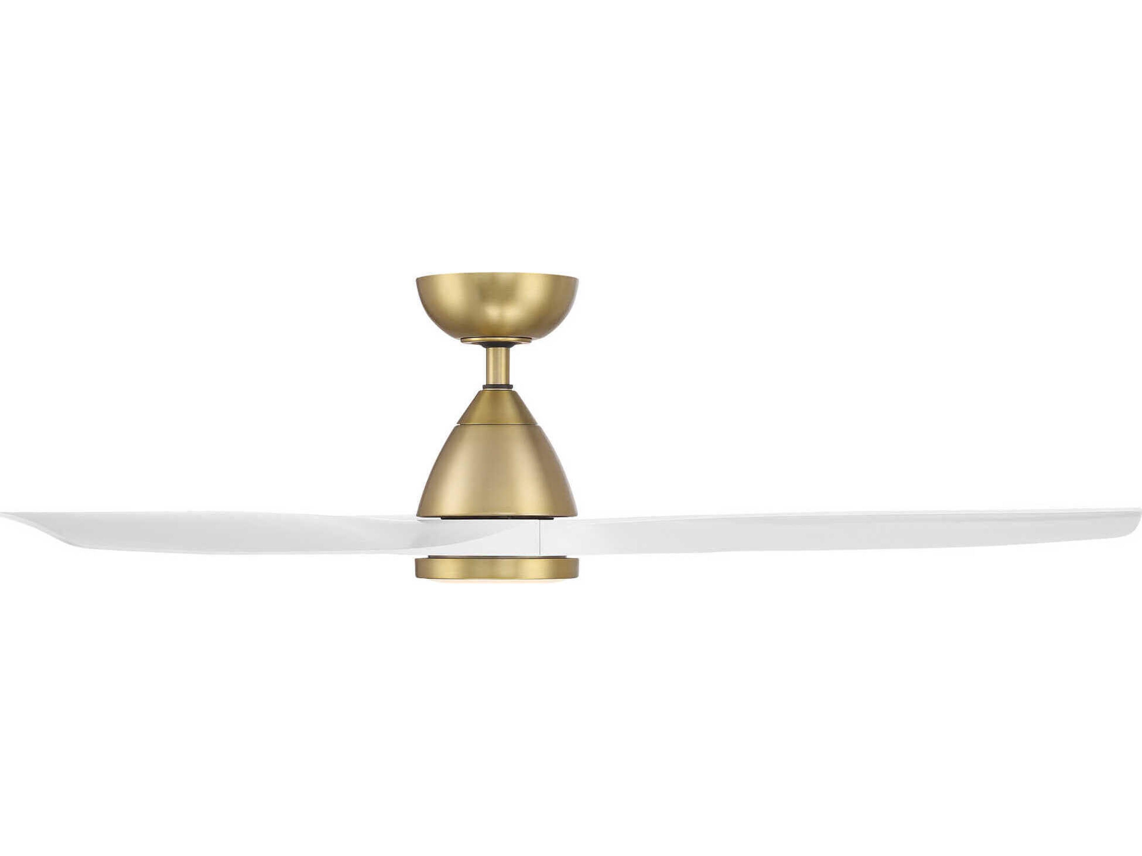 Modern Forms Skylark Soft Brass / Matte White 54" Ceiling Fan