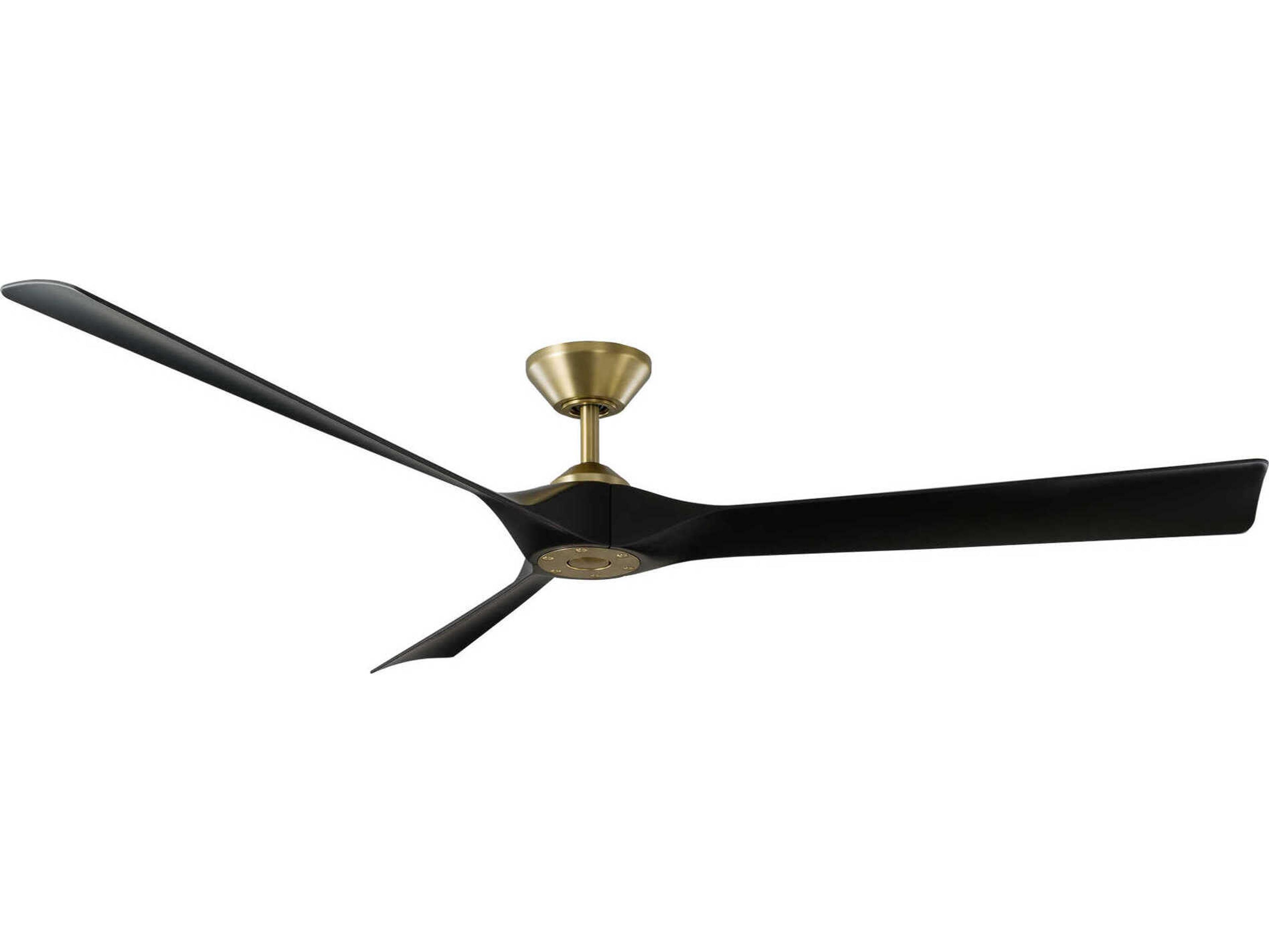 Torque 70 Inch Smart Ceiling Fan in Soft Brass and Matte Black
