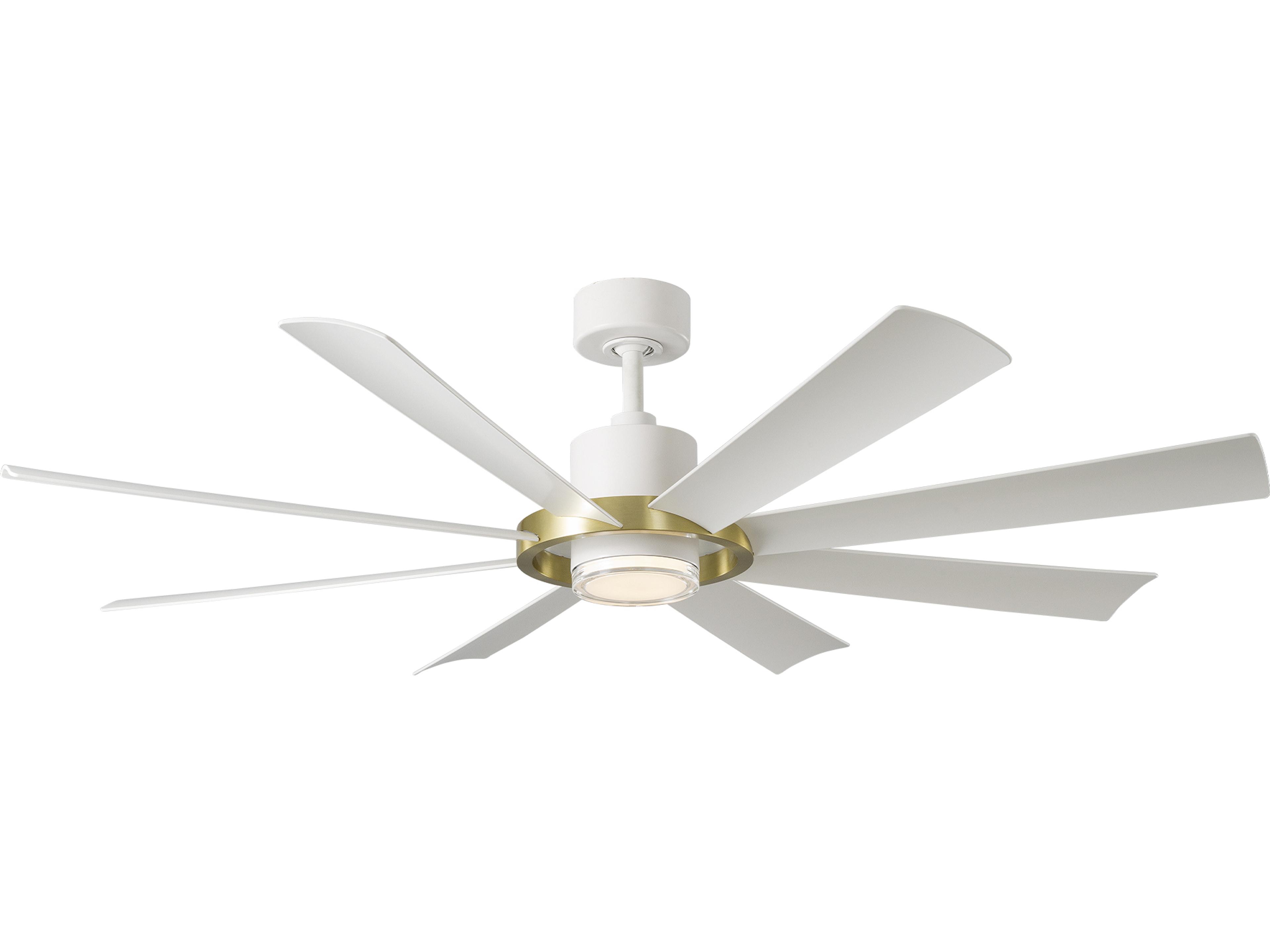 Aura 60 Inch Smart Ceiling Fan with LED Light Wet-Rated