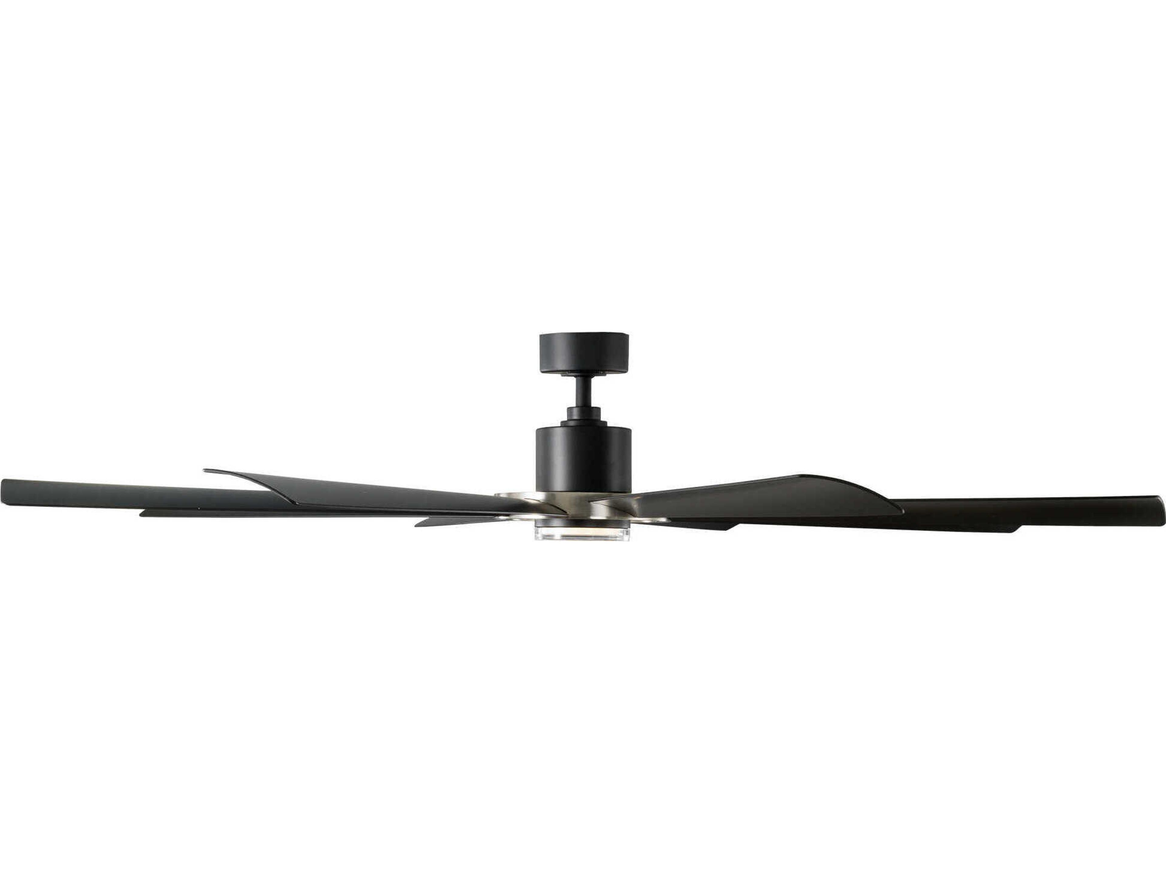 Modern Forms Aura Brushed Nickel / Matte Black 72" Ceiling Fan
