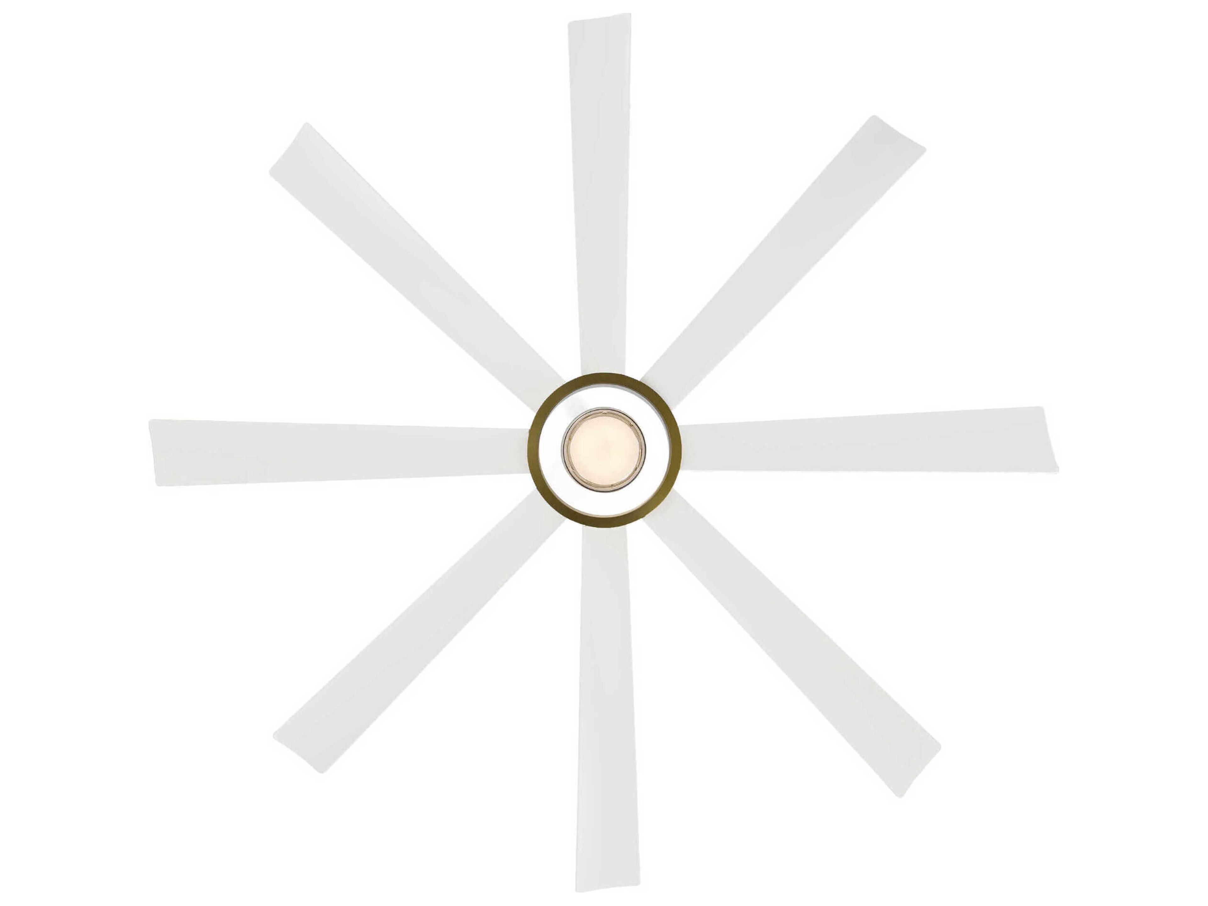 Modern Forms Aura Soft Brass / Matte White 72" Ceiling Fan