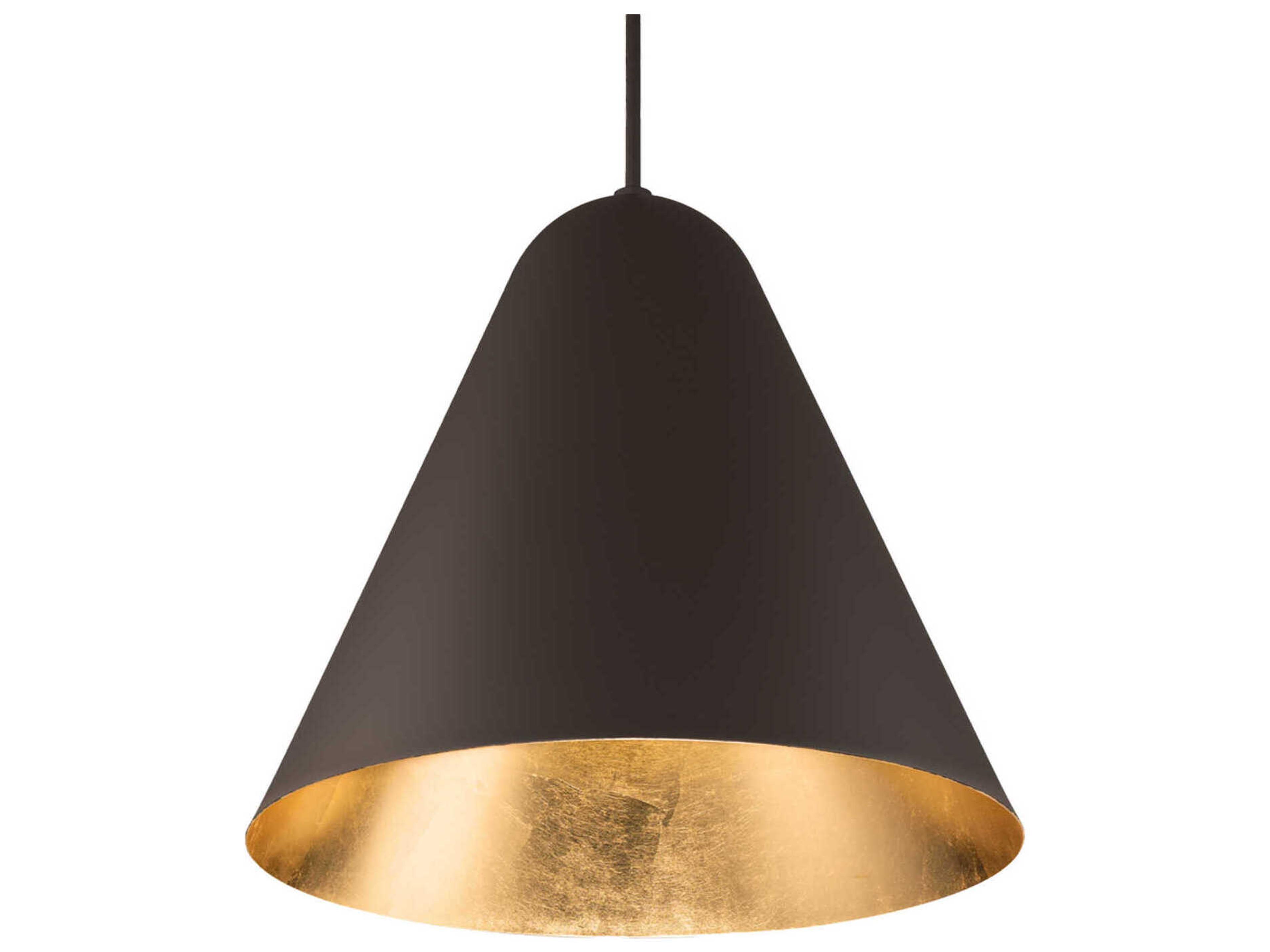 Modern Forms Taper 1-Light Bronze Gold Leaf Pendant