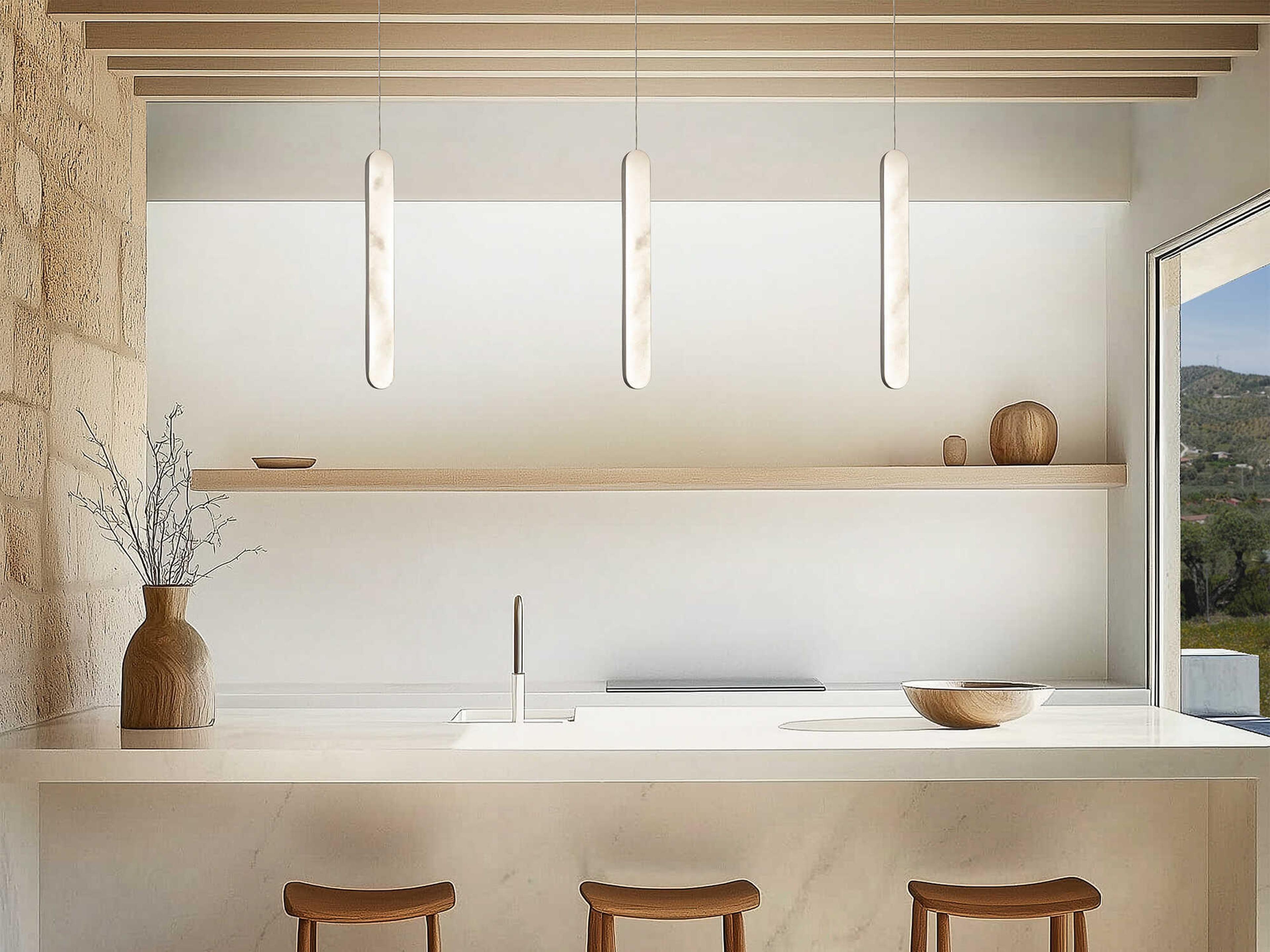 Modern Forms Cadiz 1-Light Antique Nickel Linear Mini Pendant