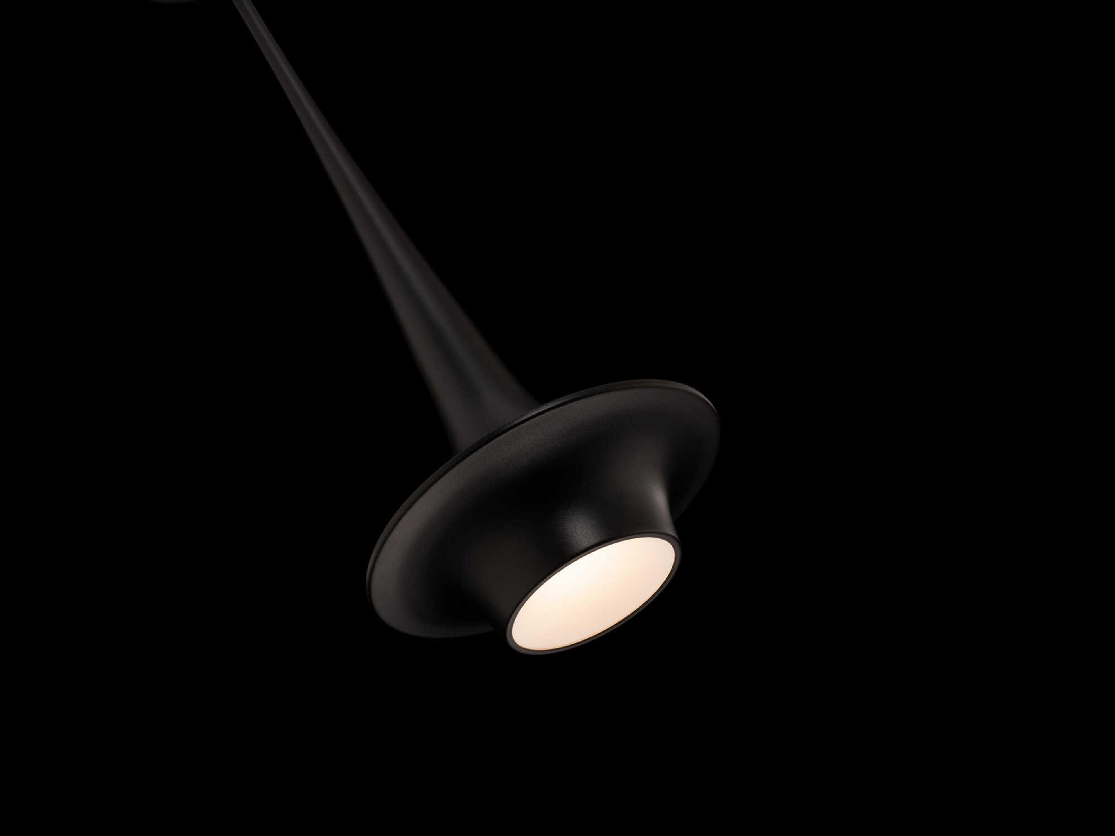 Modern Forms Hugo 1-Light Black Glass LED Mini Pendant