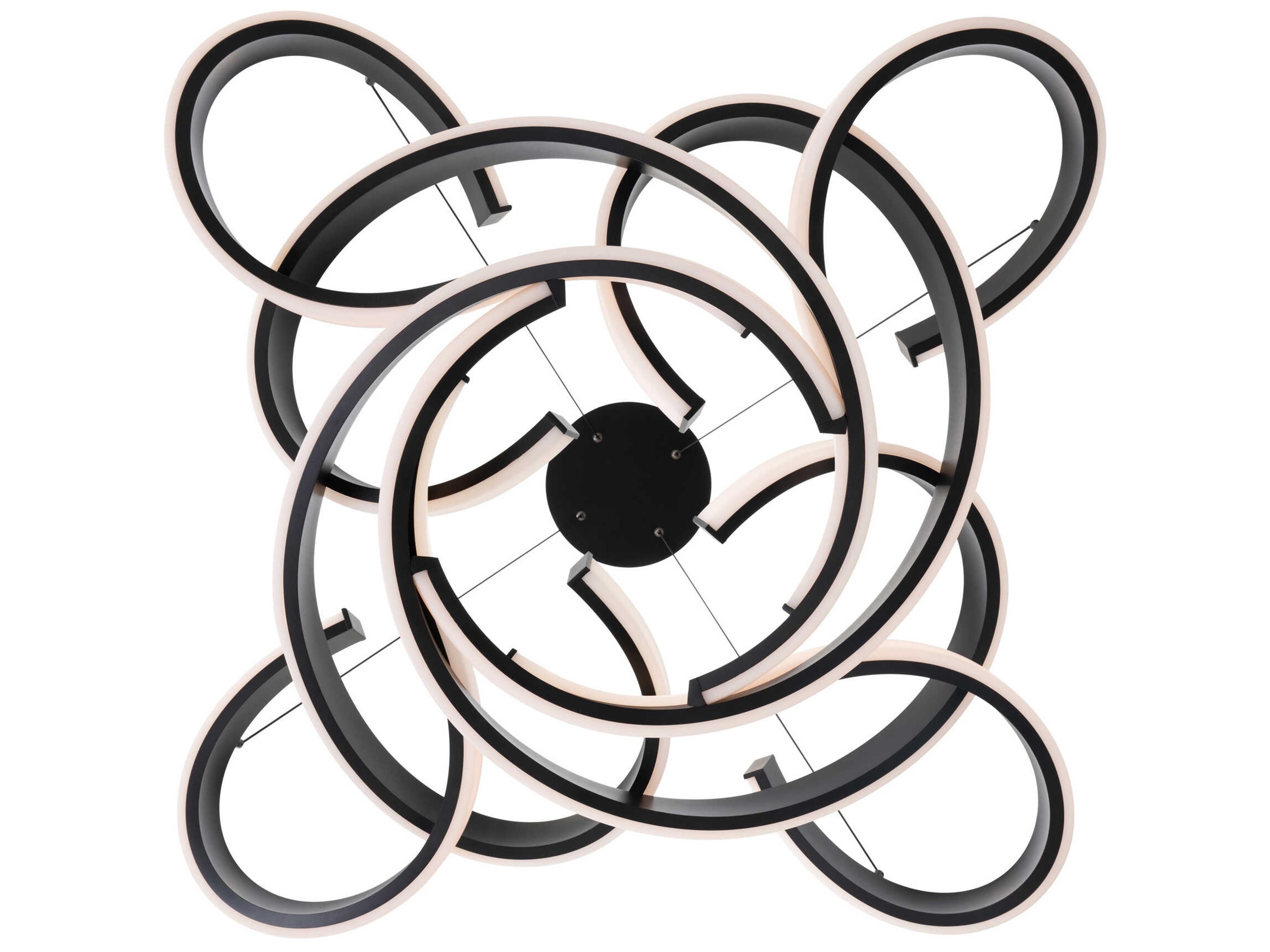 Modern Forms Woven 1-Light Black Pendant