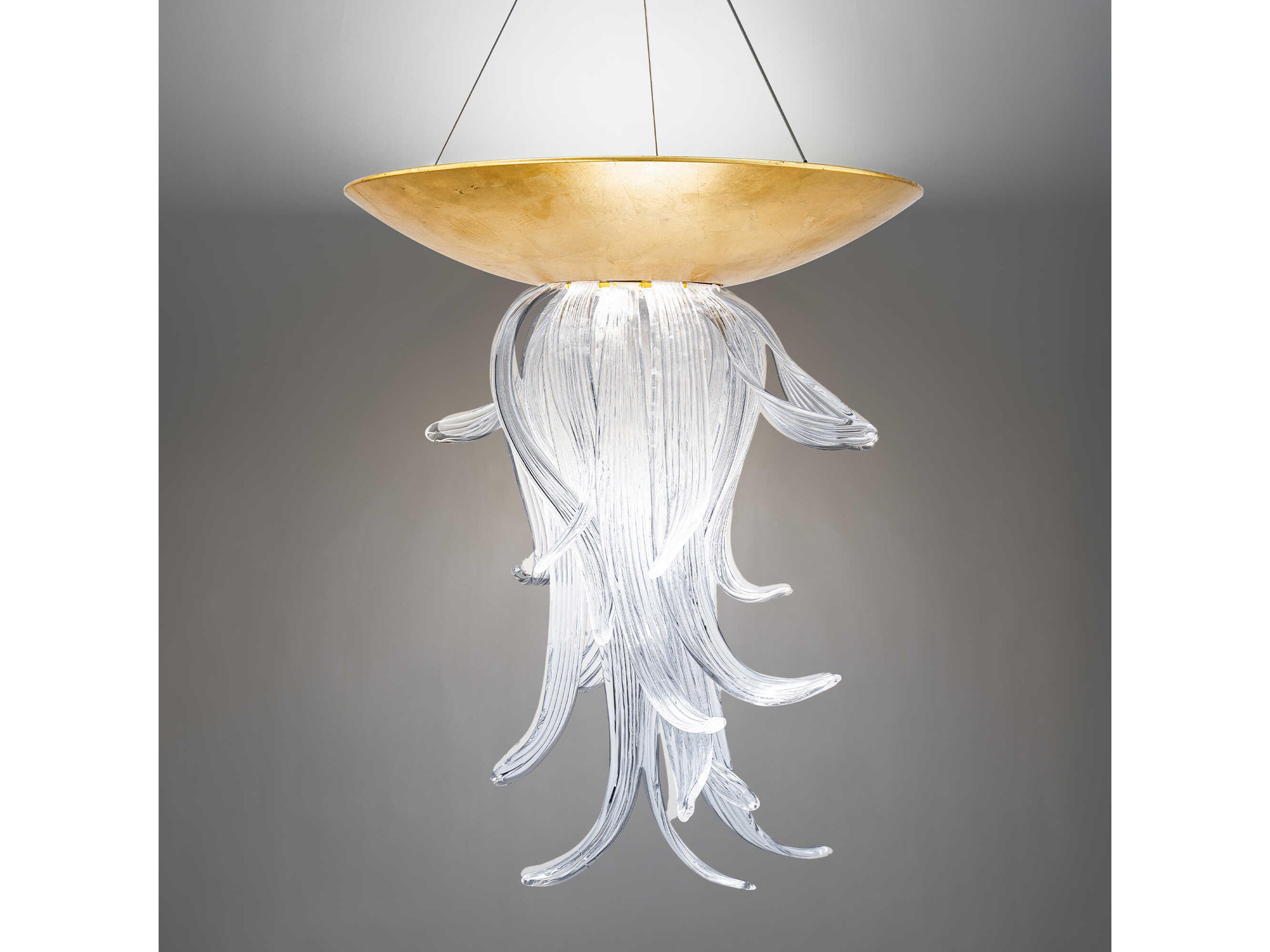 Modern Forms Tendril 1-Light Gold Leaf Pendant