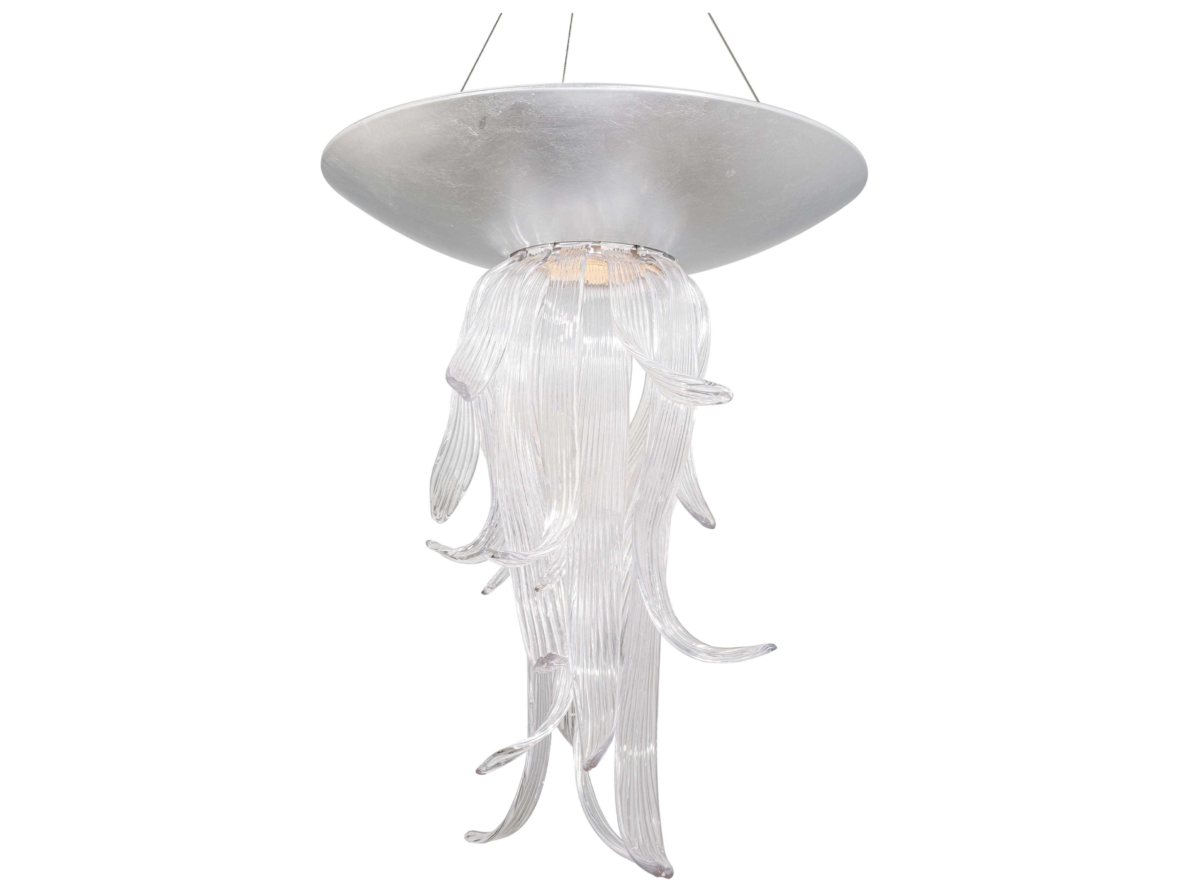 Modern Forms Tendril 1-Light Silver Leaf Pendant