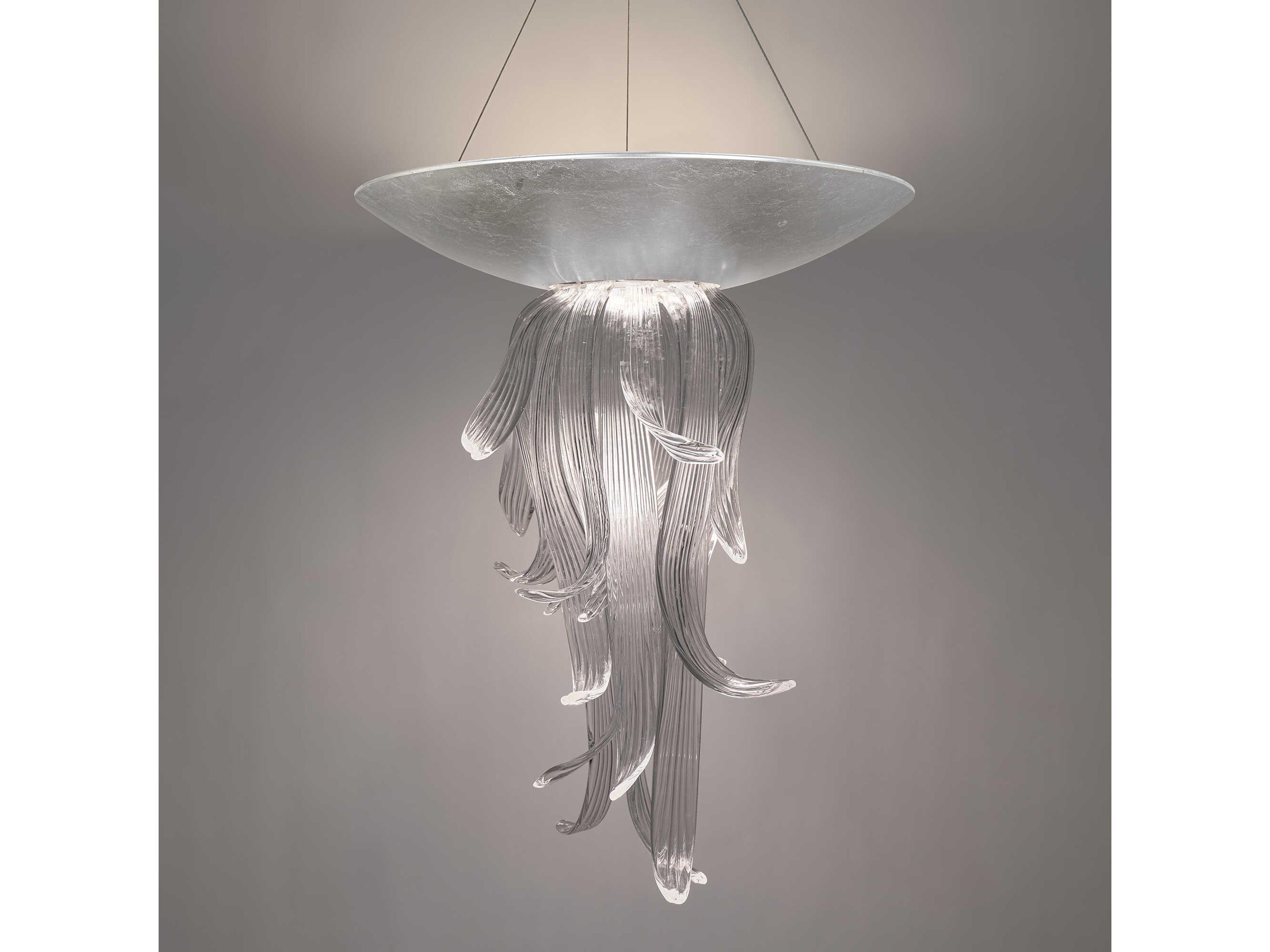 Modern Forms Tendril 1-Light Silver Leaf Pendant