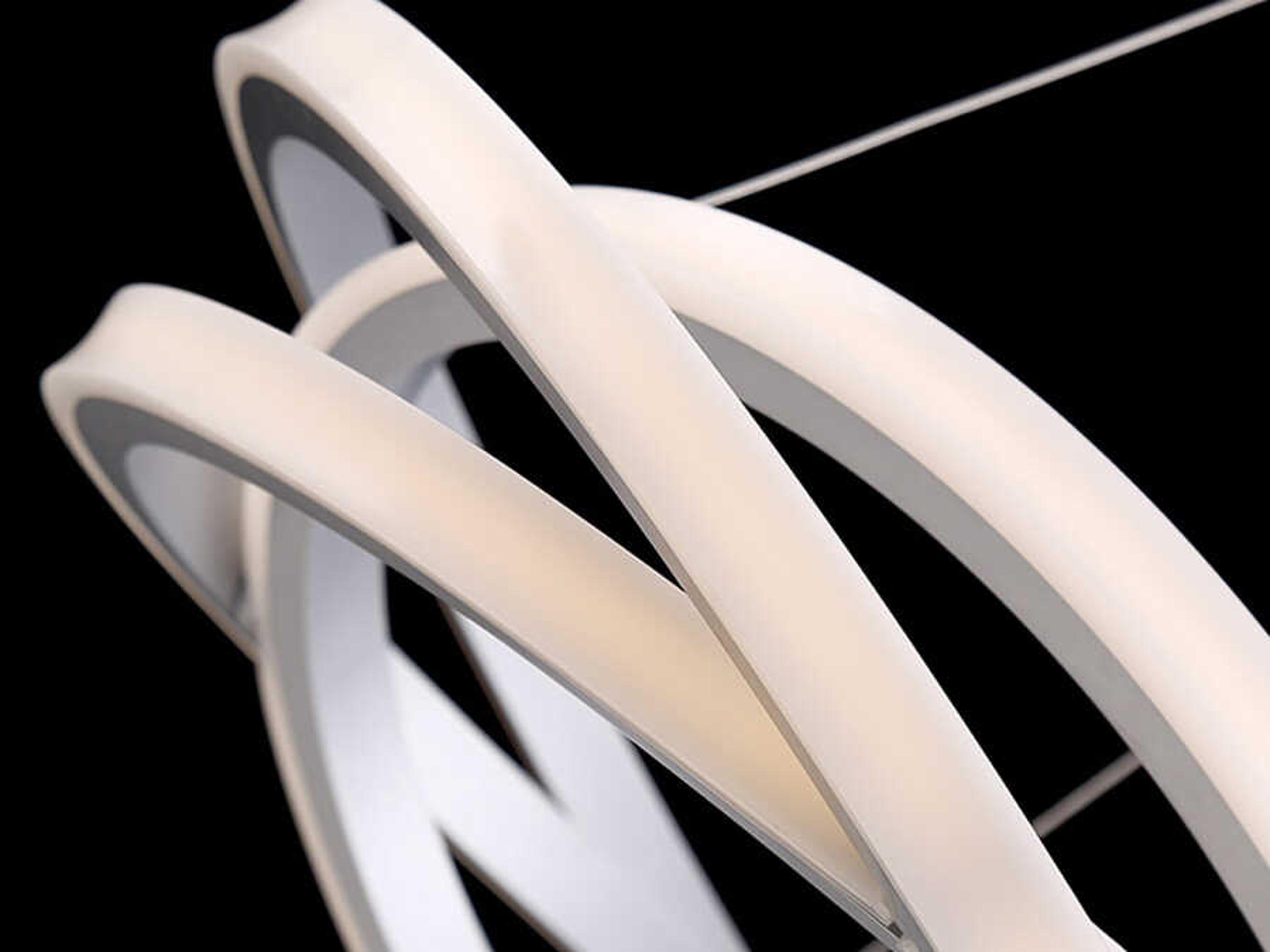 Modern Forms Veloce 3-Light Titanium Silver LED Pendant