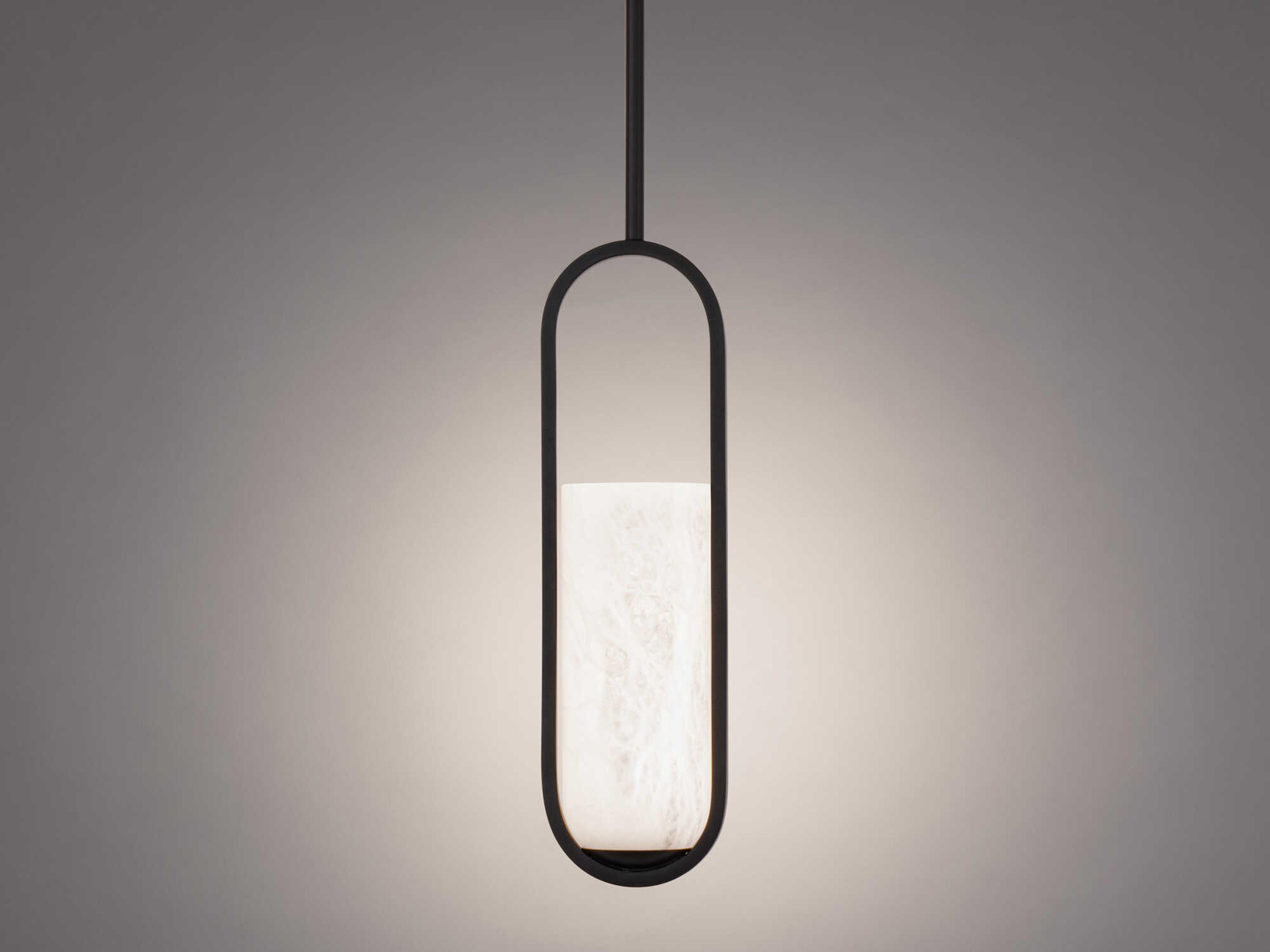Modern Forms Rollins 1-Light Black Glass LED Cylinder Mini Pendant
