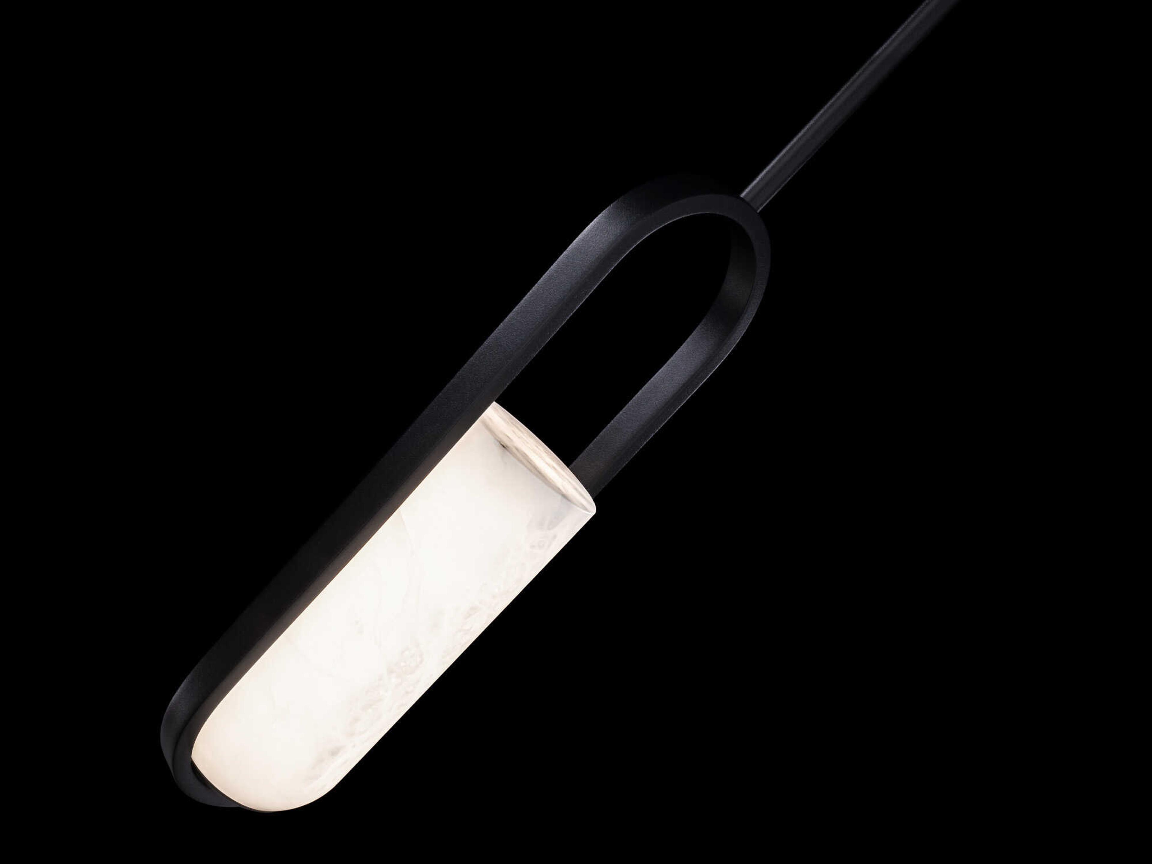 Modern Forms Rollins 1-Light Black Glass LED Cylinder Mini Pendant