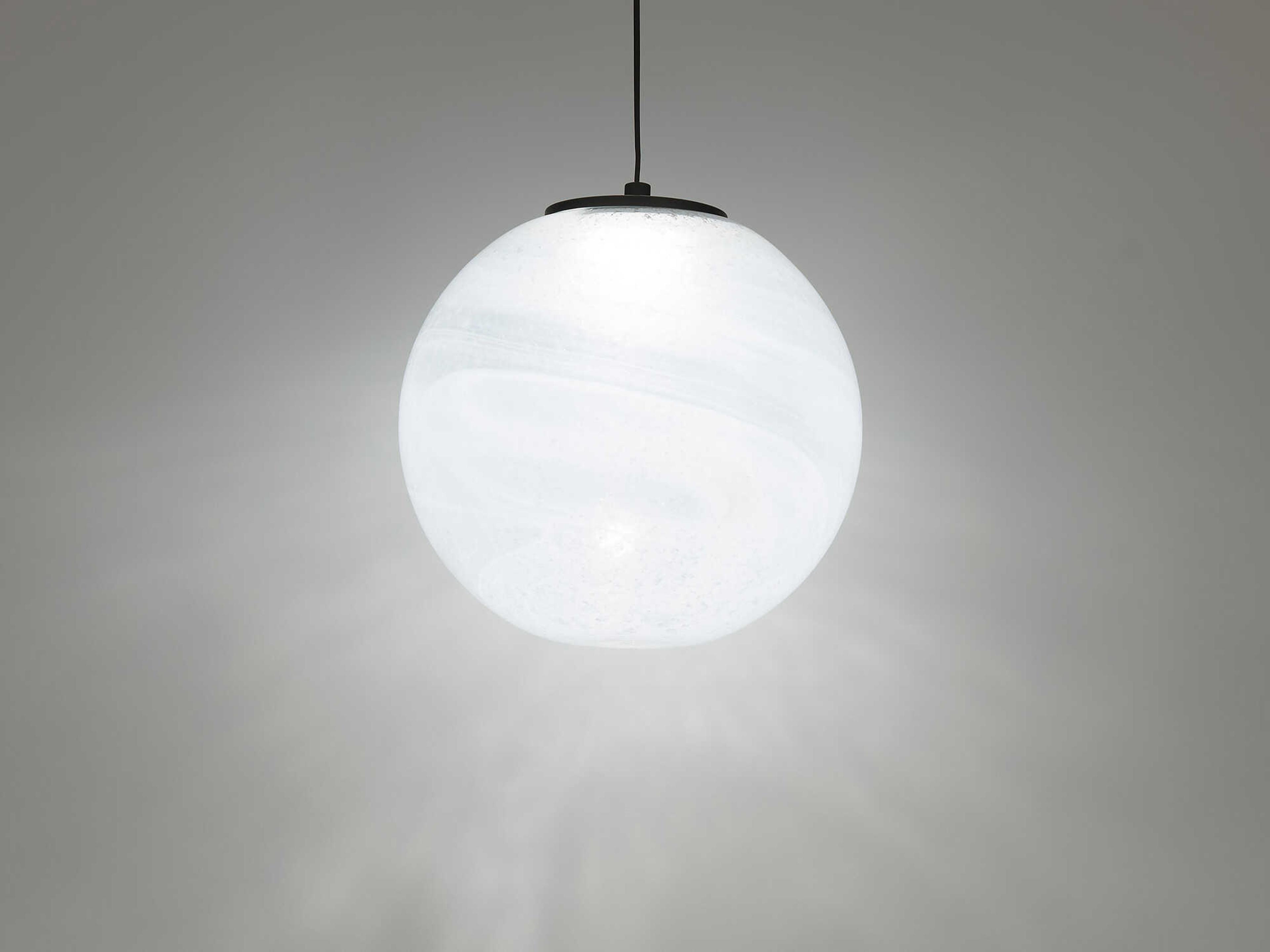 Modern Forms Cosmic 1-Light Black Glass LED Globe Mini Pendant