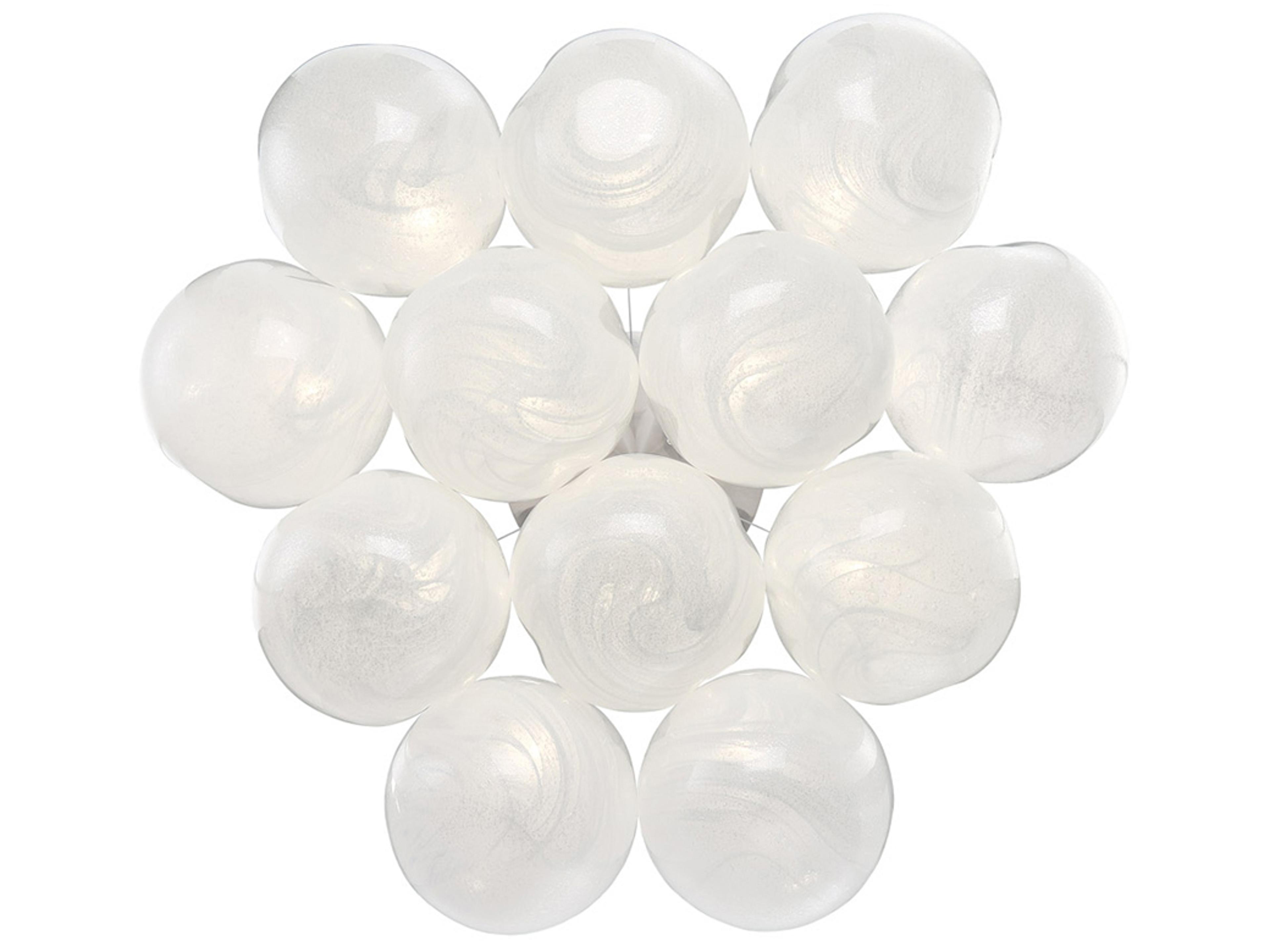 Modern Forms Cosmic 12-Light Brushed Nickel Glass LED Globe Pendant