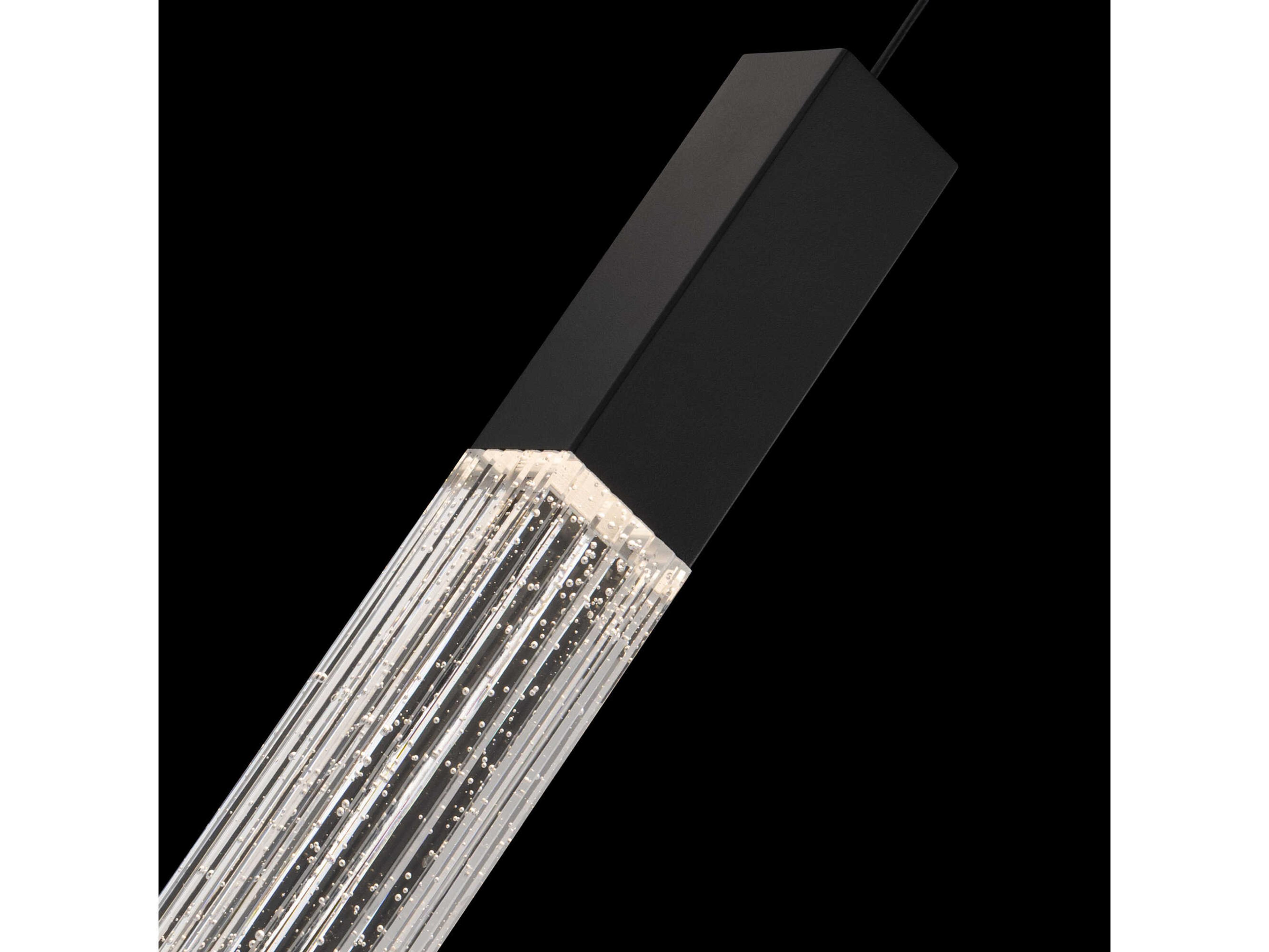 Modern Forms Cinema 1-Light Black Linear Mini Pendant