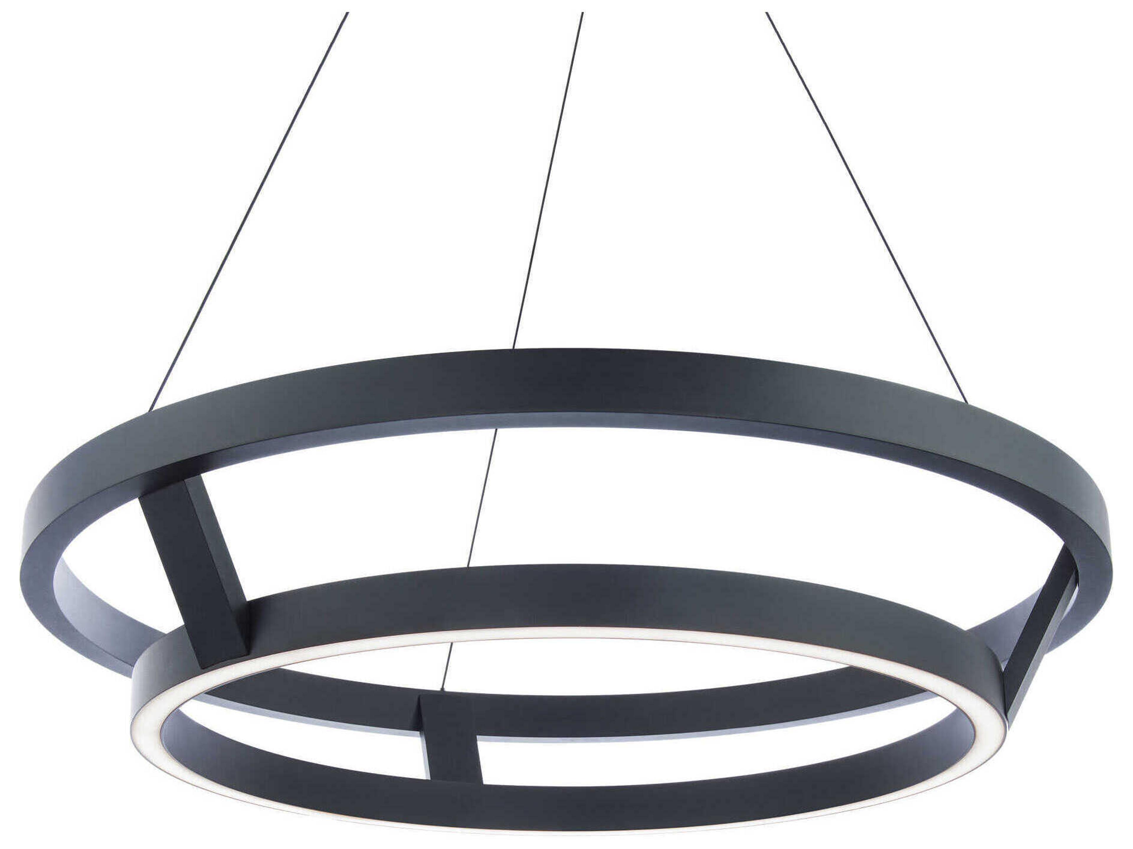 Modern Forms Imperial 2-Light Black LED Round Pendant