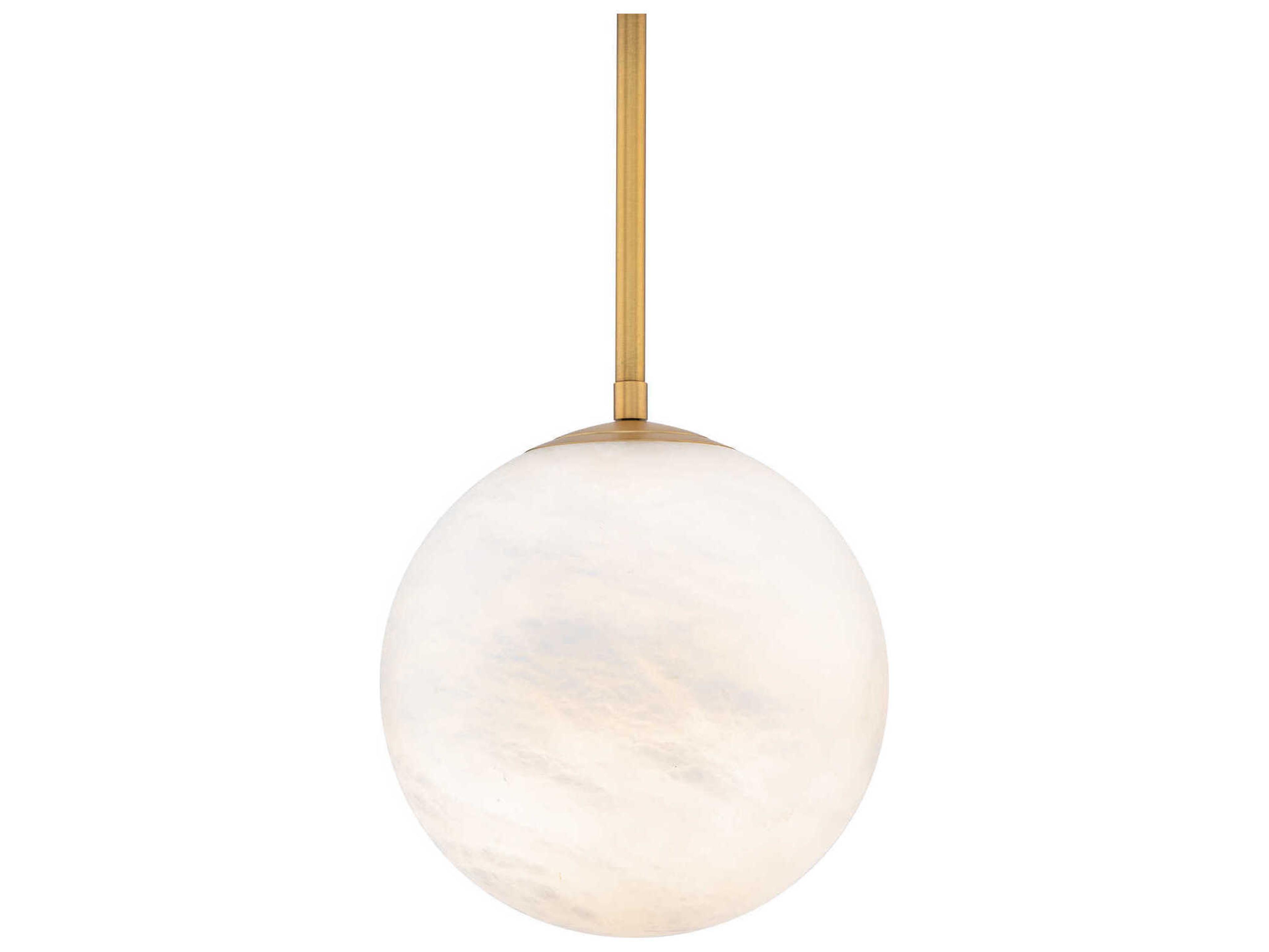 Modern Forms Pisces 1-Light Aged Brass Globe Mini Pendant