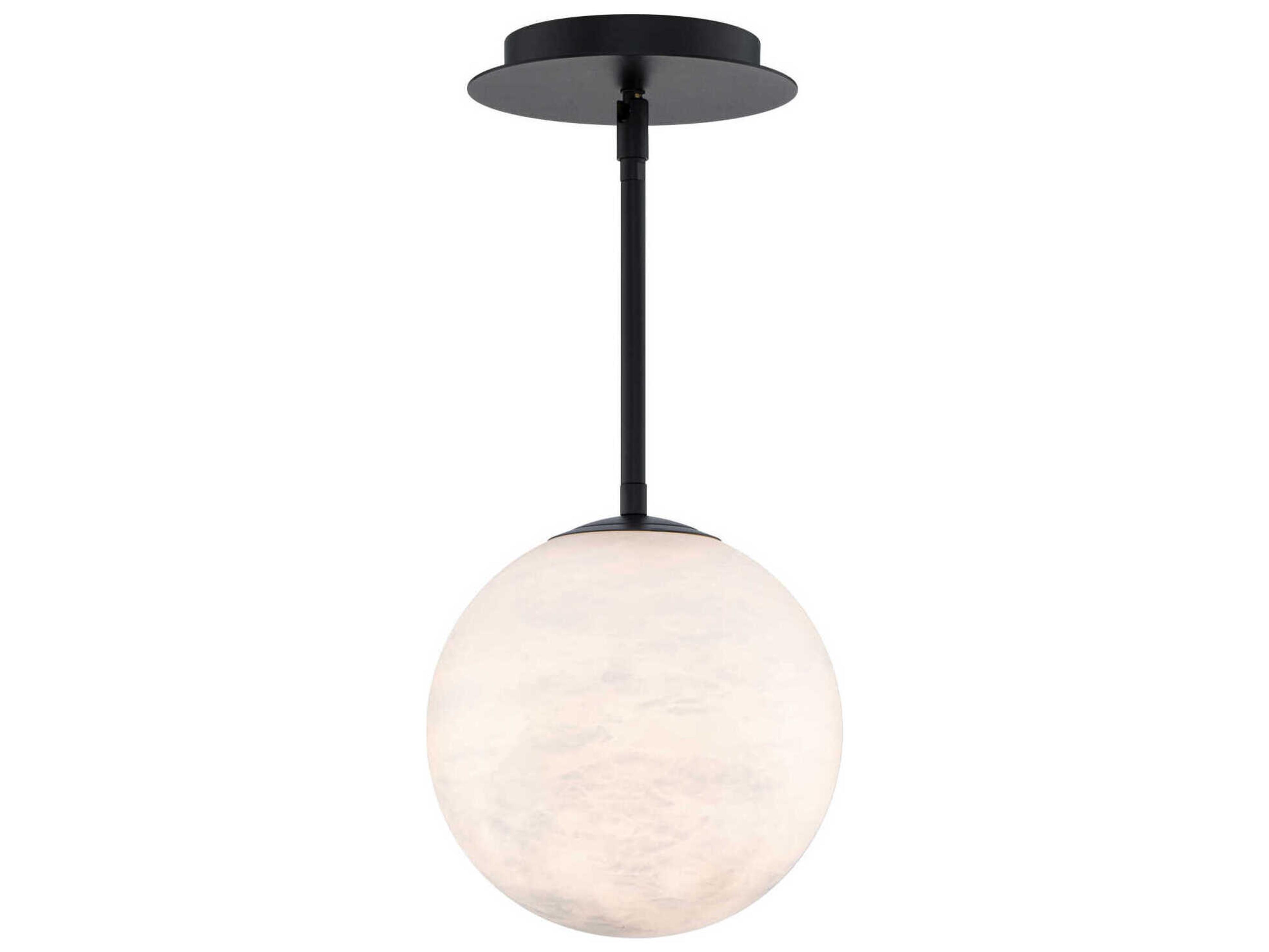 Pisces 1-Light Black Globe Mini Pendant