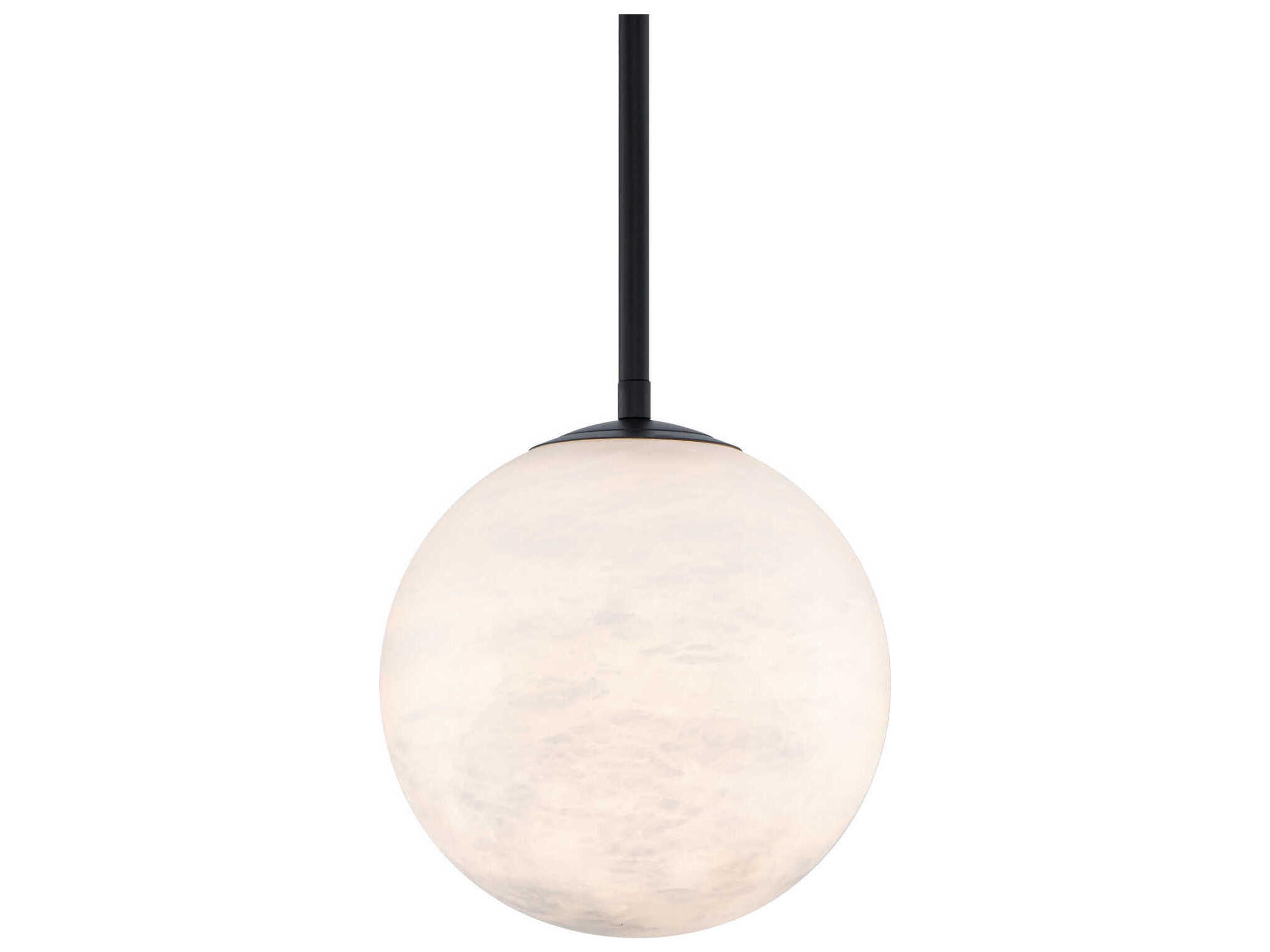 Modern Forms Pisces 1-Light Black Globe Mini Pendant