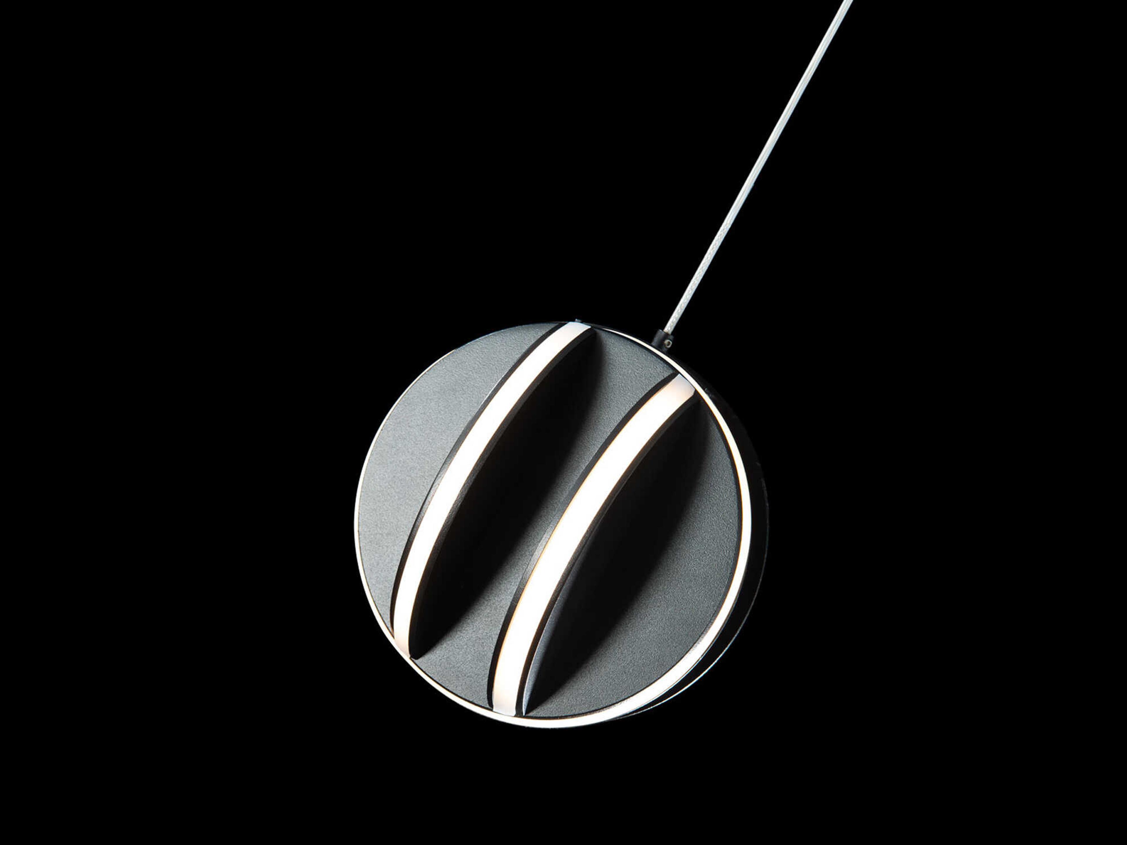 Modern Forms Carillion 1-Light Black LED Globe Mini Pendant