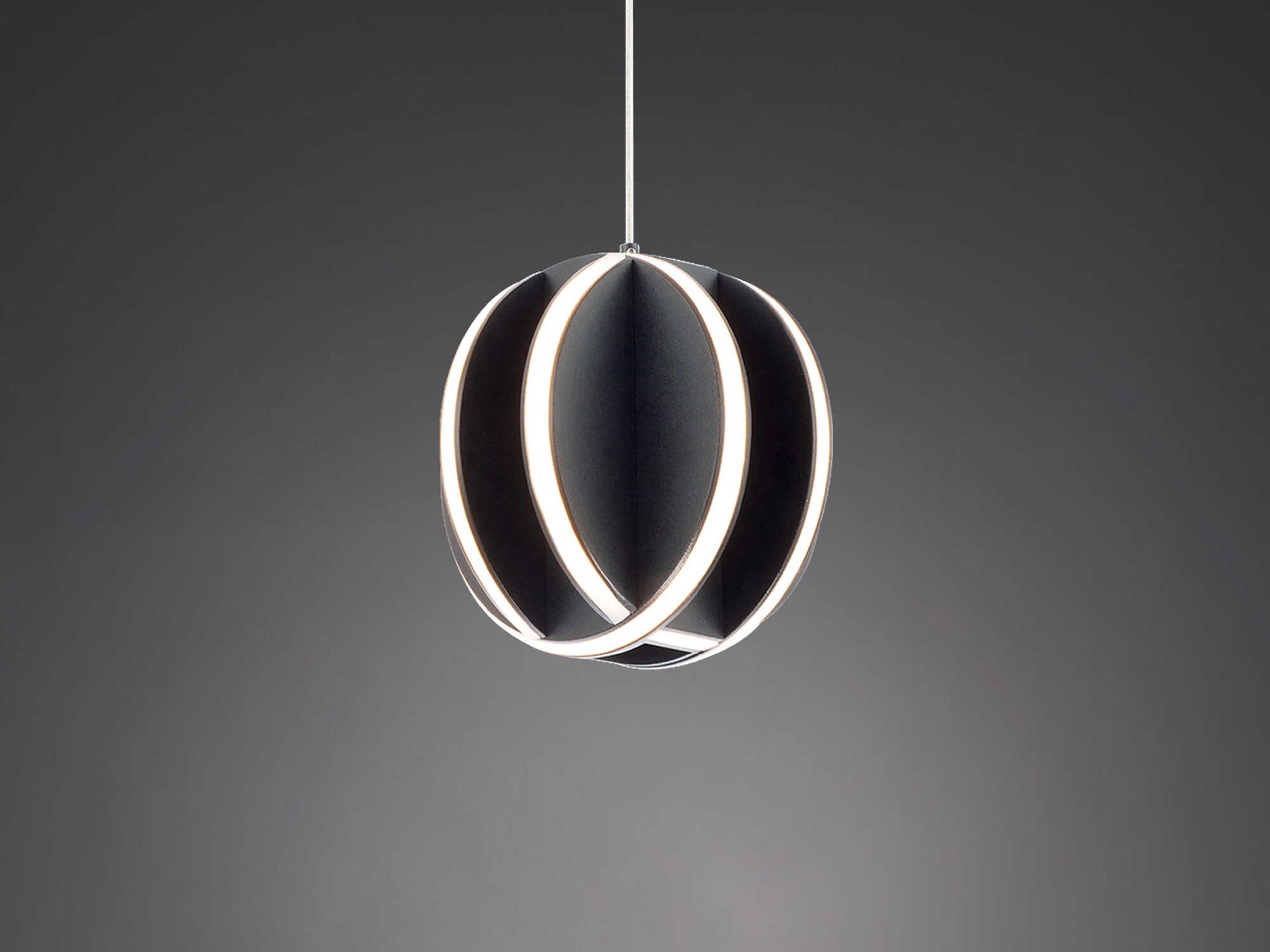 Modern Forms Carillion 1-Light Black LED Globe Mini Pendant