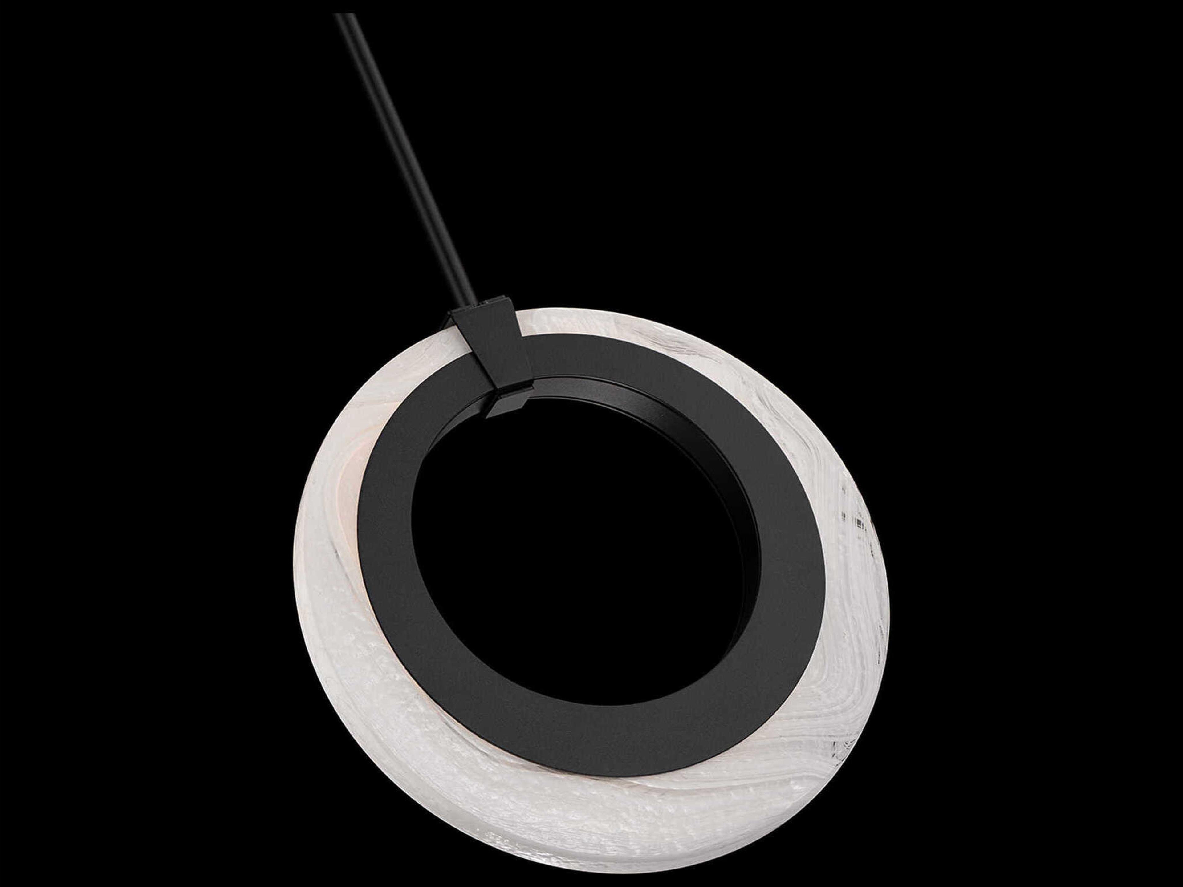 Modern Forms Serenity 1-Light Black Round Mini Pendant