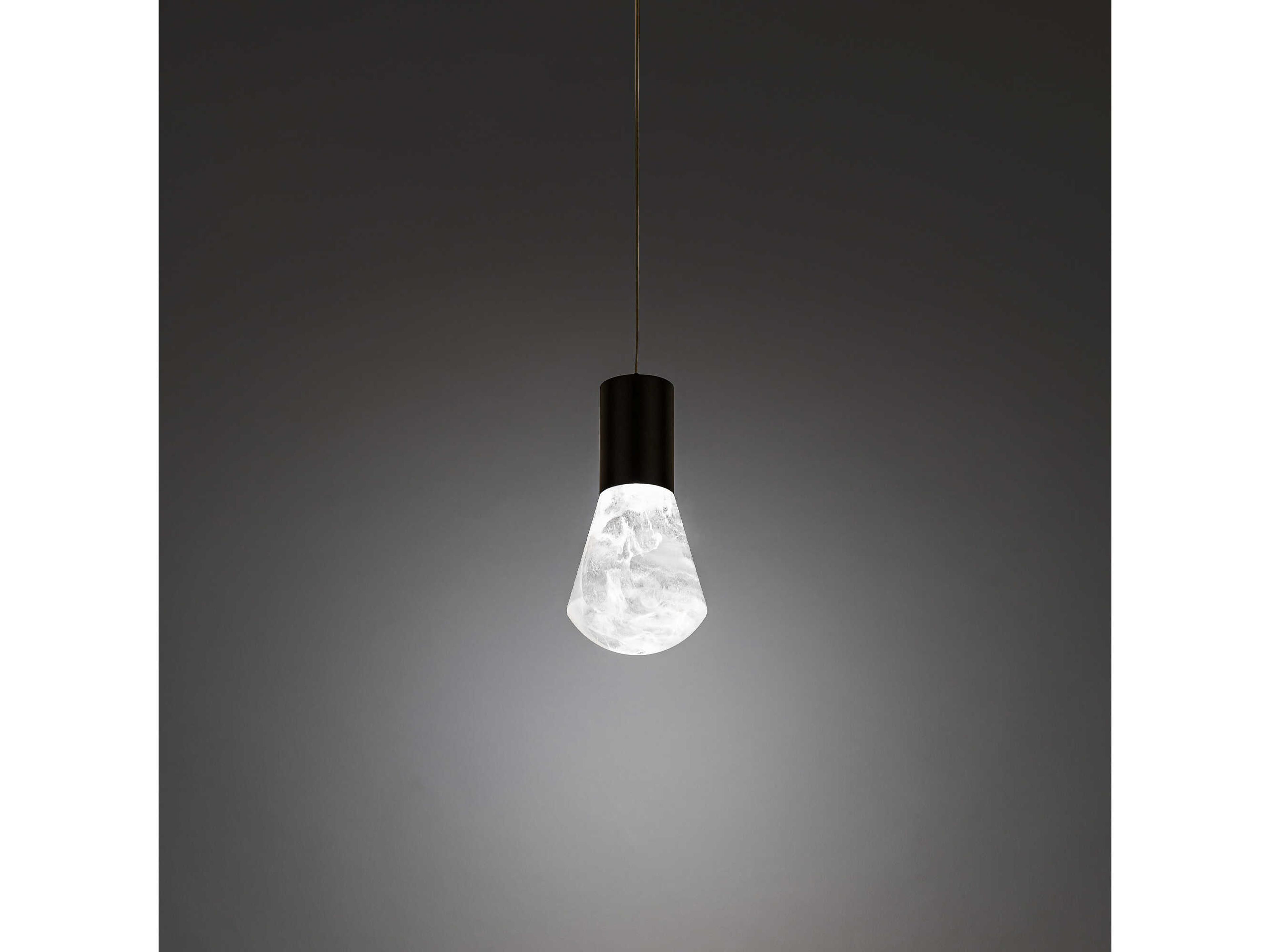 Modern Forms Plum 1-Light Black LED Mini Pendant