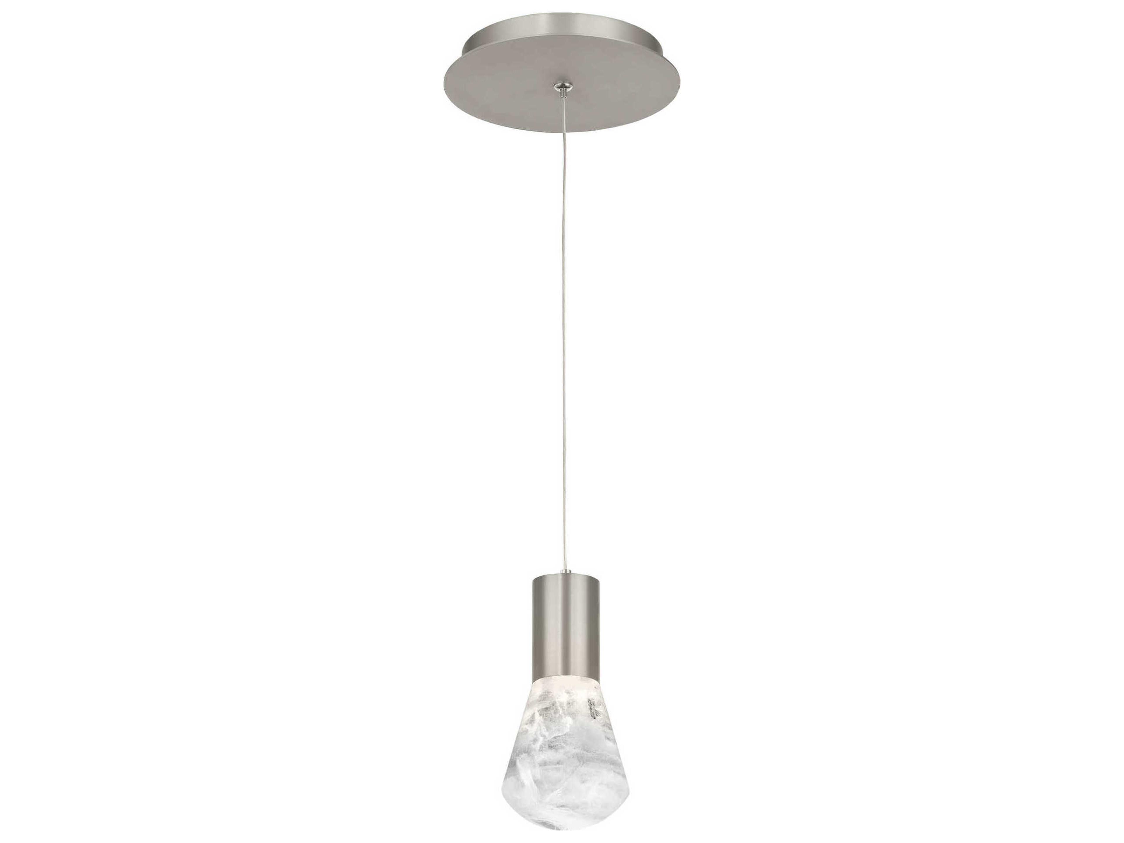 Modern Forms Plum 1-Light Satin Nickel LED Mini Pendant