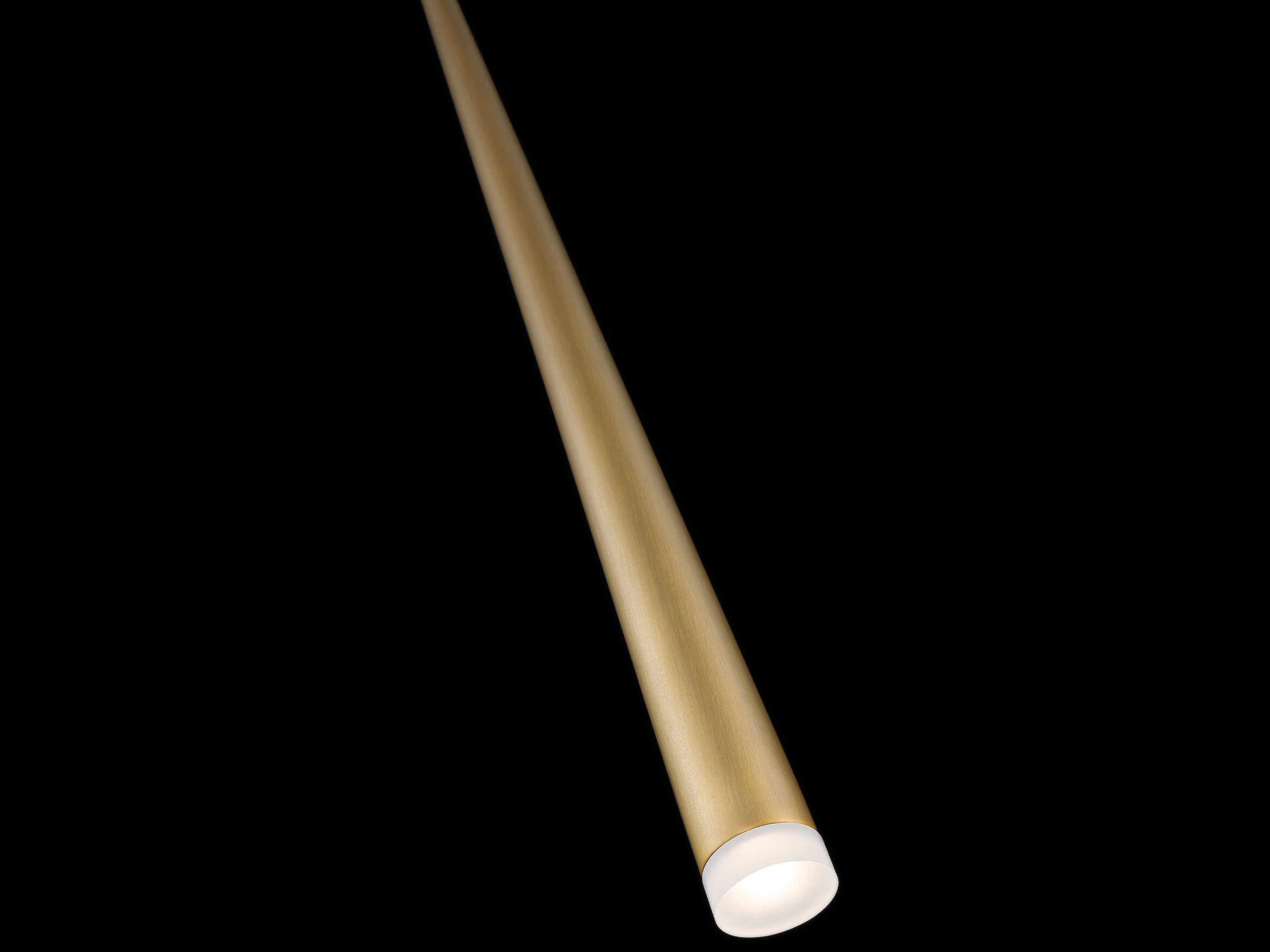 Modern Forms Cascade 1-Light Aged Brass Crystal LED Mini Pendant