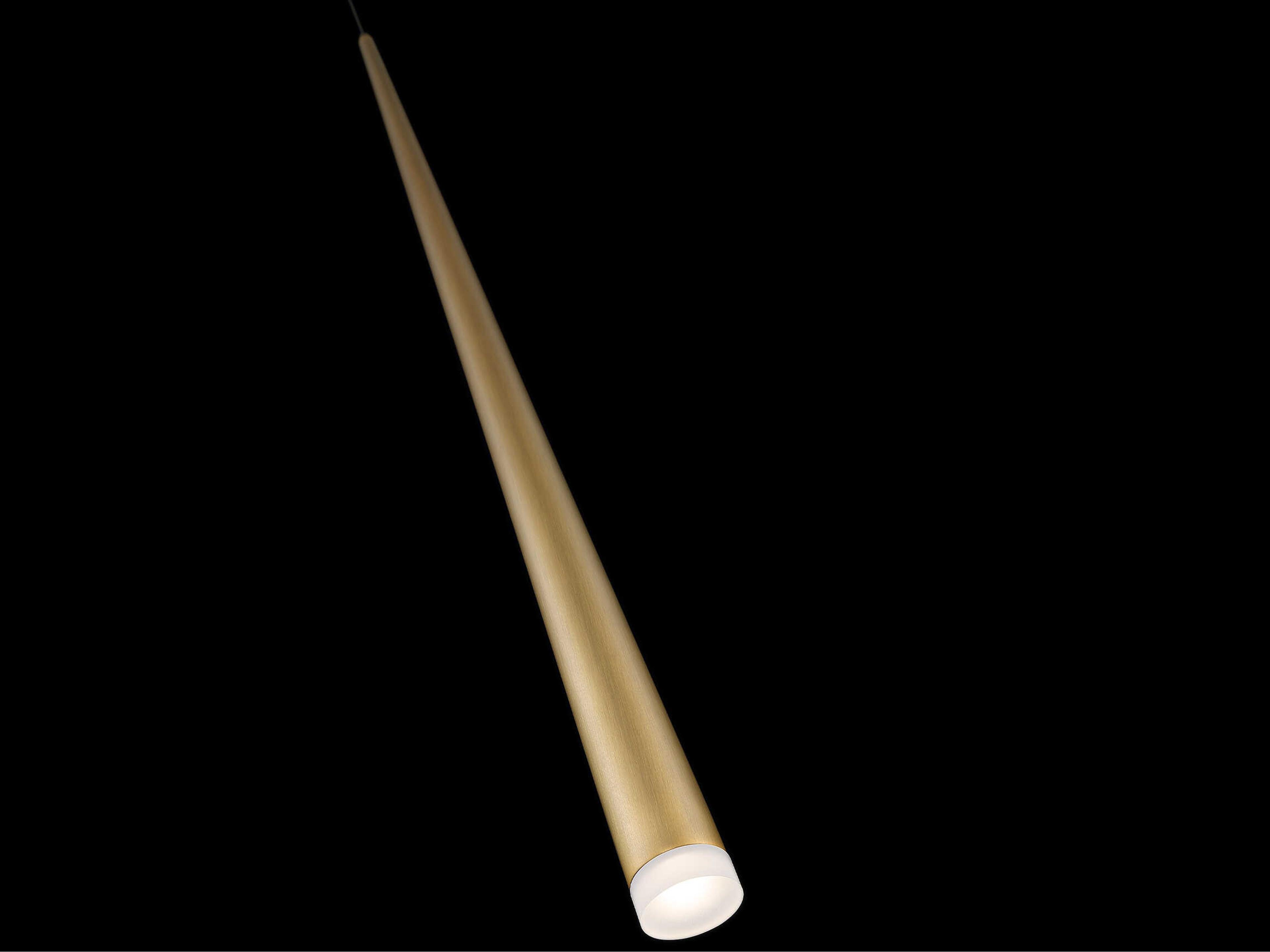 Modern Forms Cascade 1-Light Aged Brass Glass LED Mini Pendant