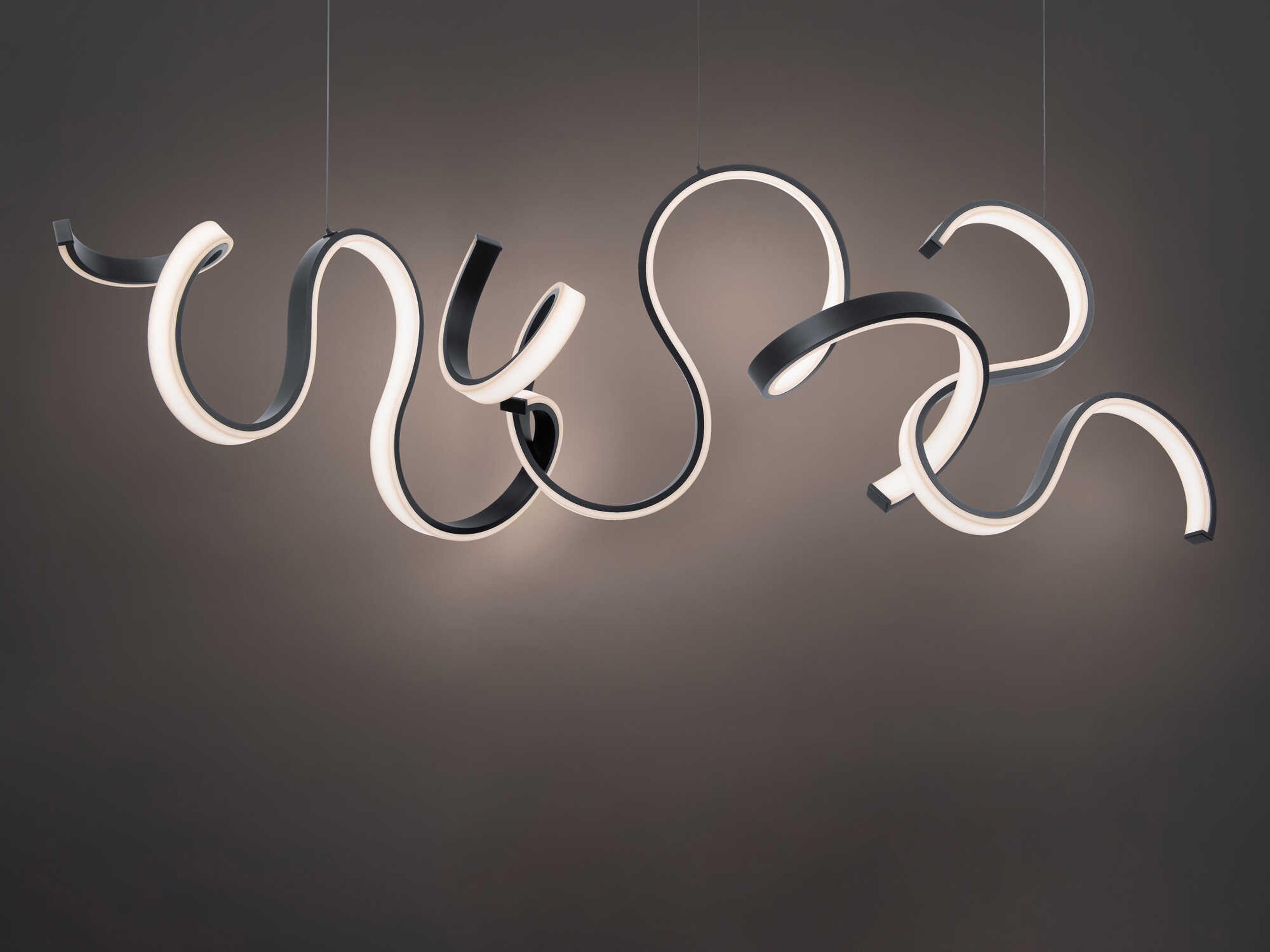 Modern Forms Tempest 1-Light Black LED Linear Island Pendant