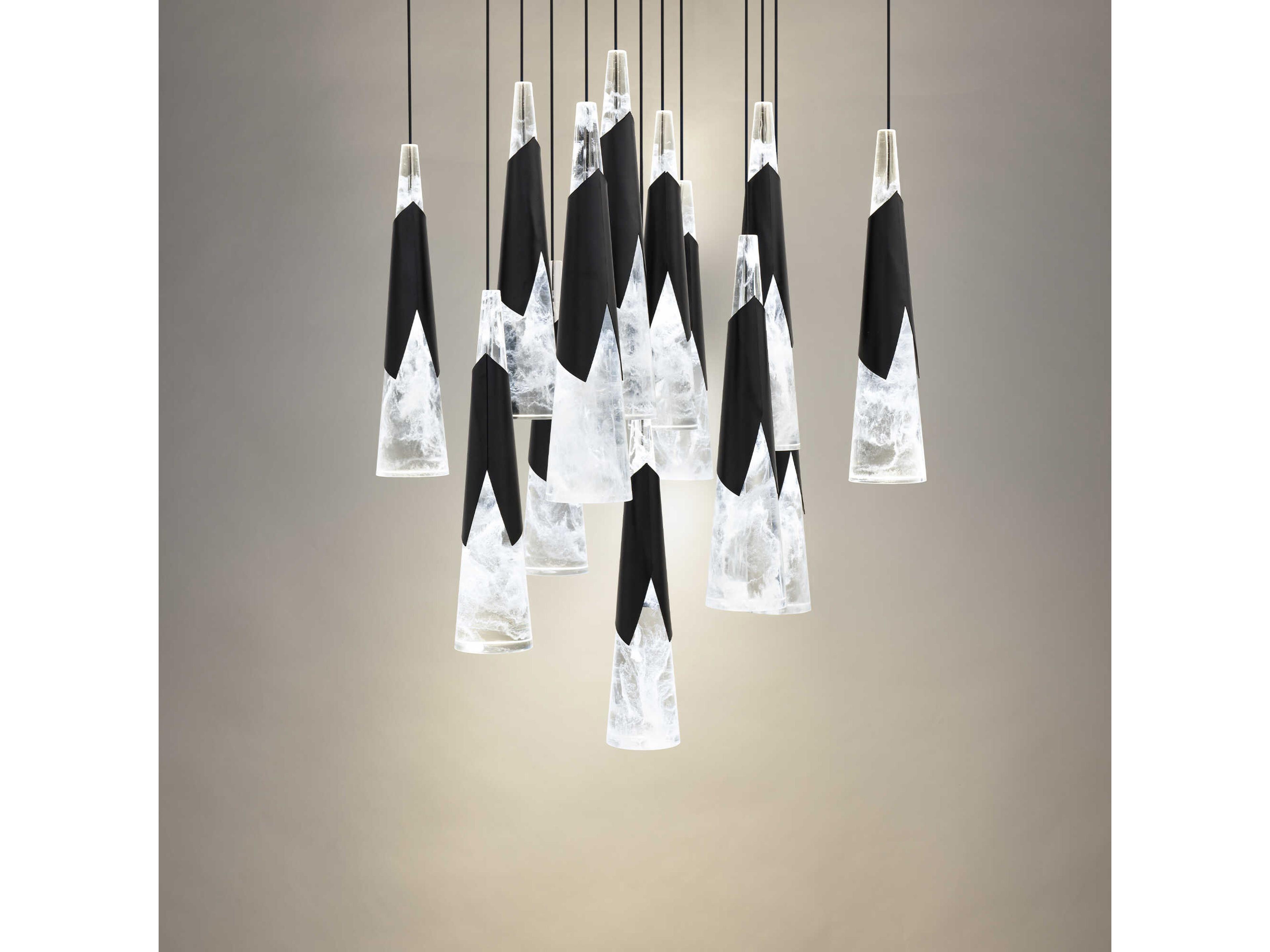 Modern Forms Kilt 13-Light Black Pendant