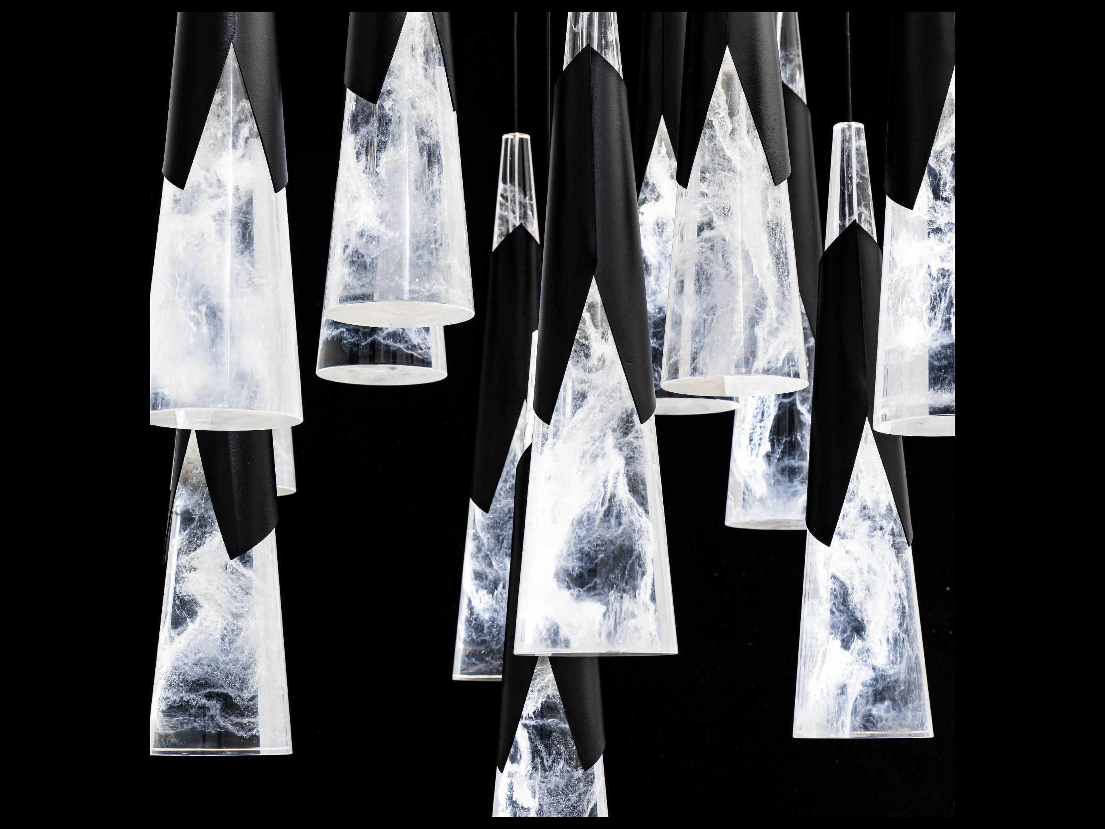 Modern Forms Kilt 13-Light Black Pendant